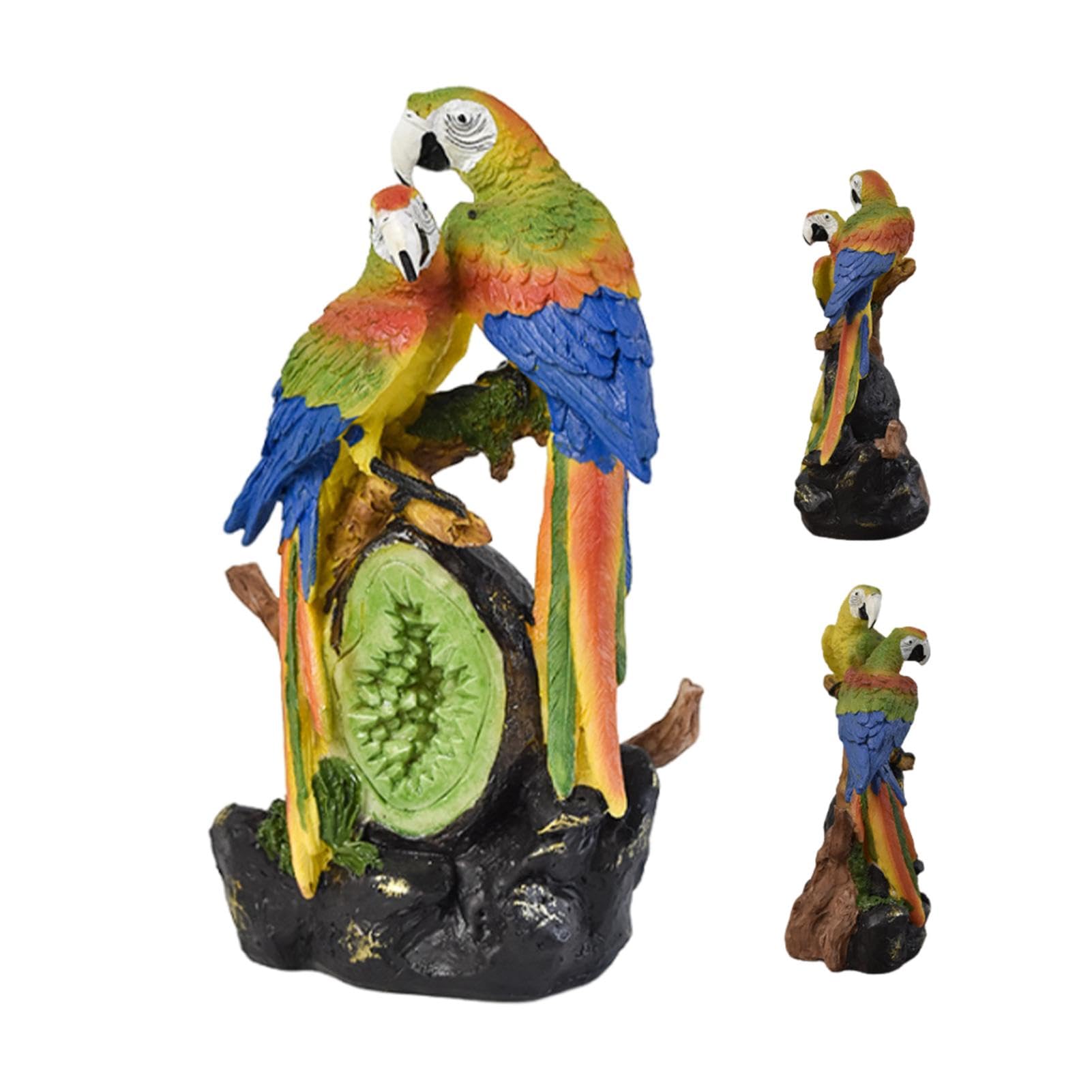 Amazon.co.jp: Macaw Statue, Parrot Decoration | Resin Artificial