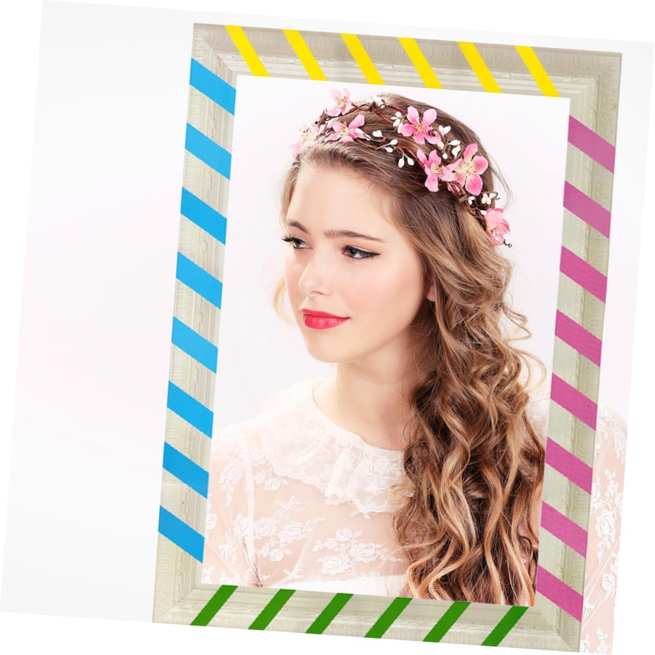 DIY Paper Photo Frame Props 68x48cm Creative Wedding Photo Booth for Bachelorette Party