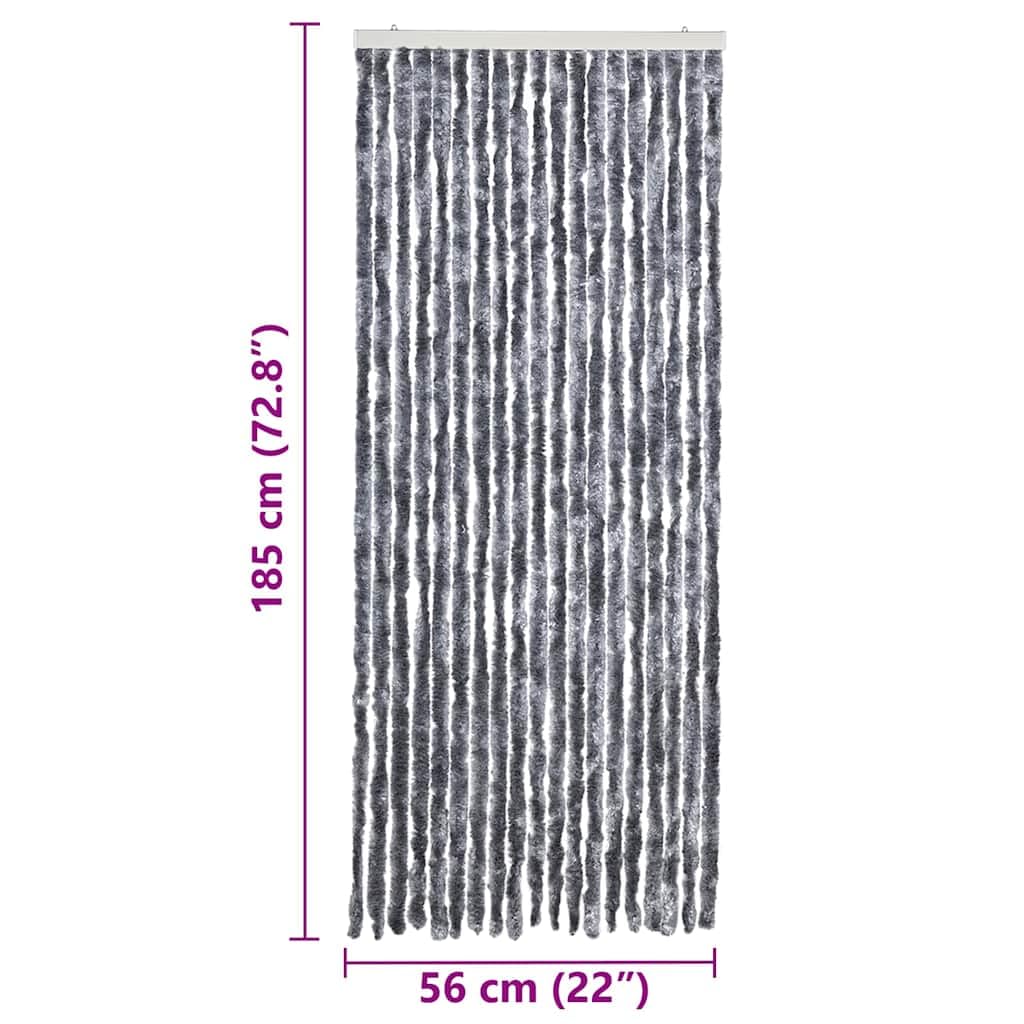 Moustiquaire Argenté 56x185 cm Chenille Fenêtre Porte Efficace Anti Insectes Résistante à l'eau Ecran Autoagrippant Ajustable pour Chambre Salon Cuisine Caravane