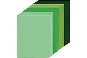 Green Construction Paper: 24 Pack Green Cardstock 8.5 x 11 Inches for DIY Crafts
