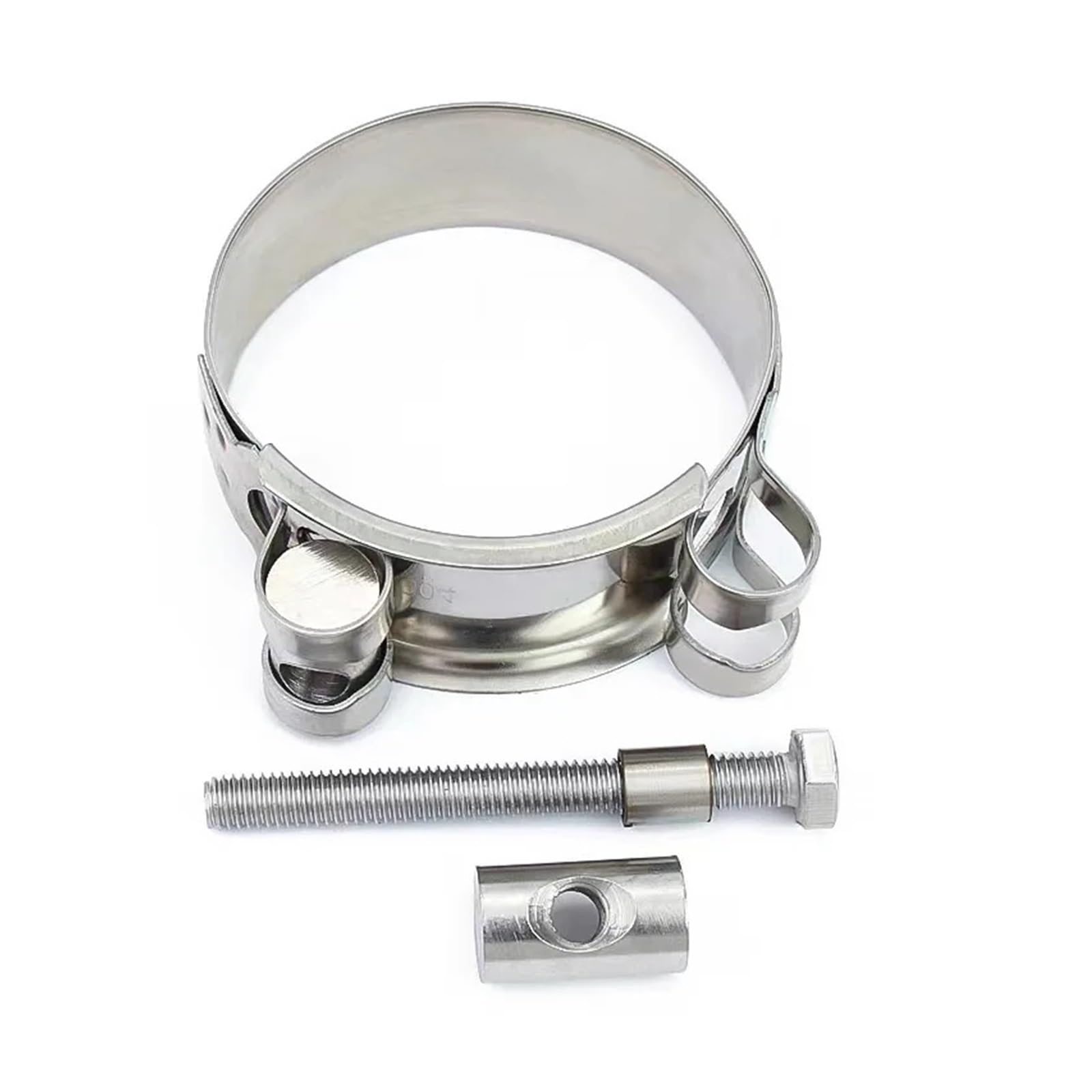 Abrazadera de tubo de agua de acero inoxidable 304, 1 pieza, estilo europeo, for reforzar la abrazadera de manguera, for escape, circular, for aire y agua, con clip de sellado.(227-239mm)