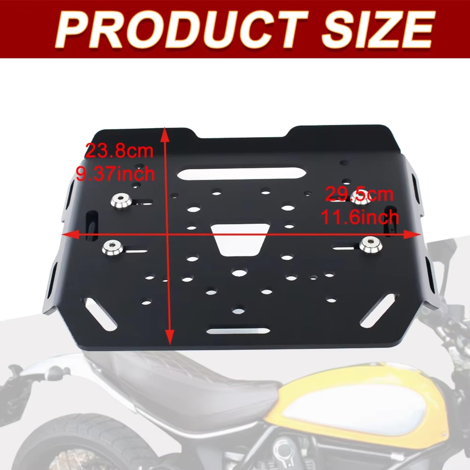 Portapacchi Moto Posteriore Per DUCATI Per SCRAMBLER 800 Sixty 2 2016-2024 Desert Sled Moto Portapacchi Posteriore Portapacchi