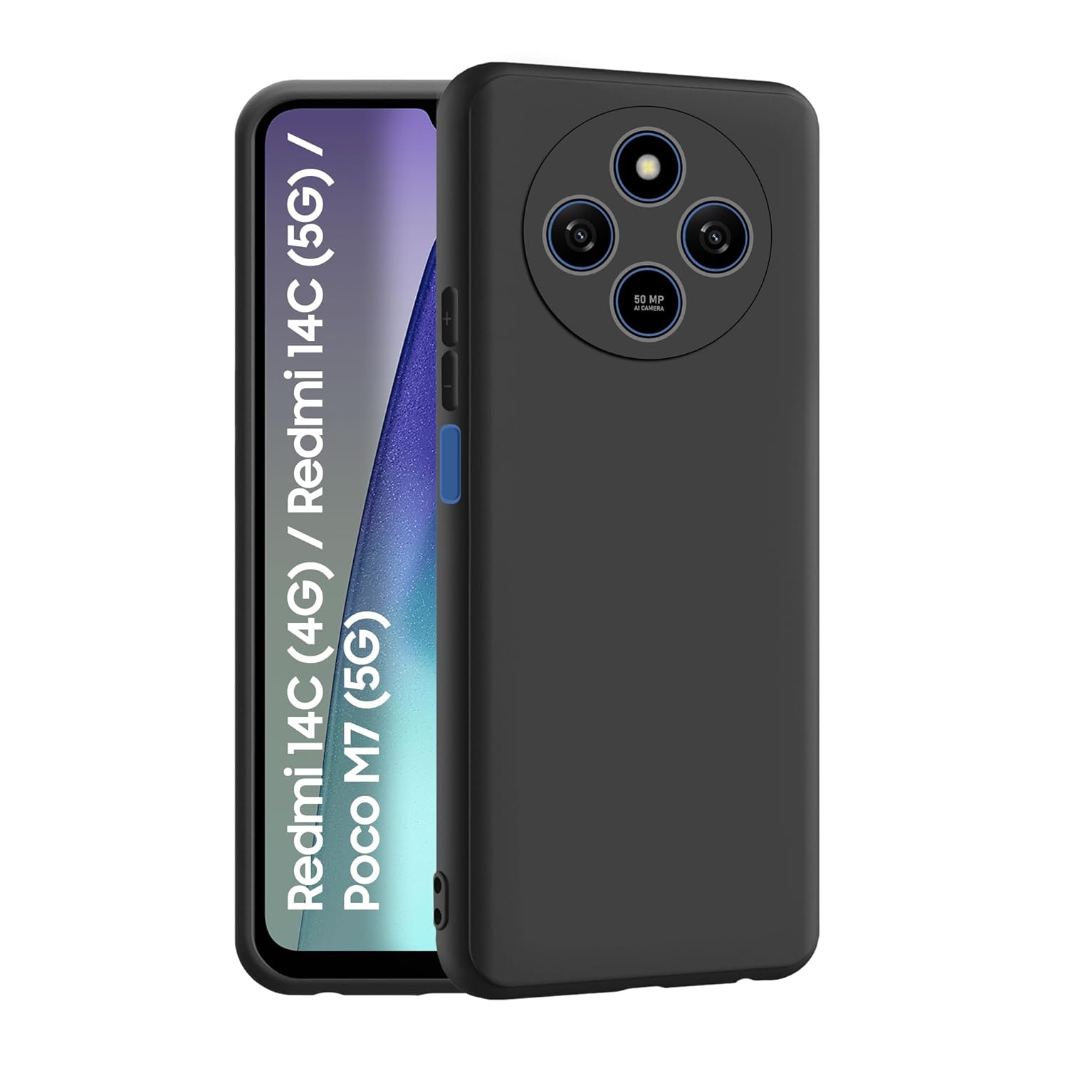 CEDO Redmi 14C (4G) / Redmi 14C (5G) / Poco M7 (5G) Back Cover | Camera Bump Protection & Inner Velvet Fabric Lining | Ultra Slim Matte Soft Rubberised Case Cover (Black) CEDO Redmi 14C (4G) / Redmi 14C (5G) / Poco M7 (5G) Back Cover | Camera Bump Protection & Inner Velvet Fabric Lining | Ultra Slim Matte Soft Rubberised Case Cover (Black)