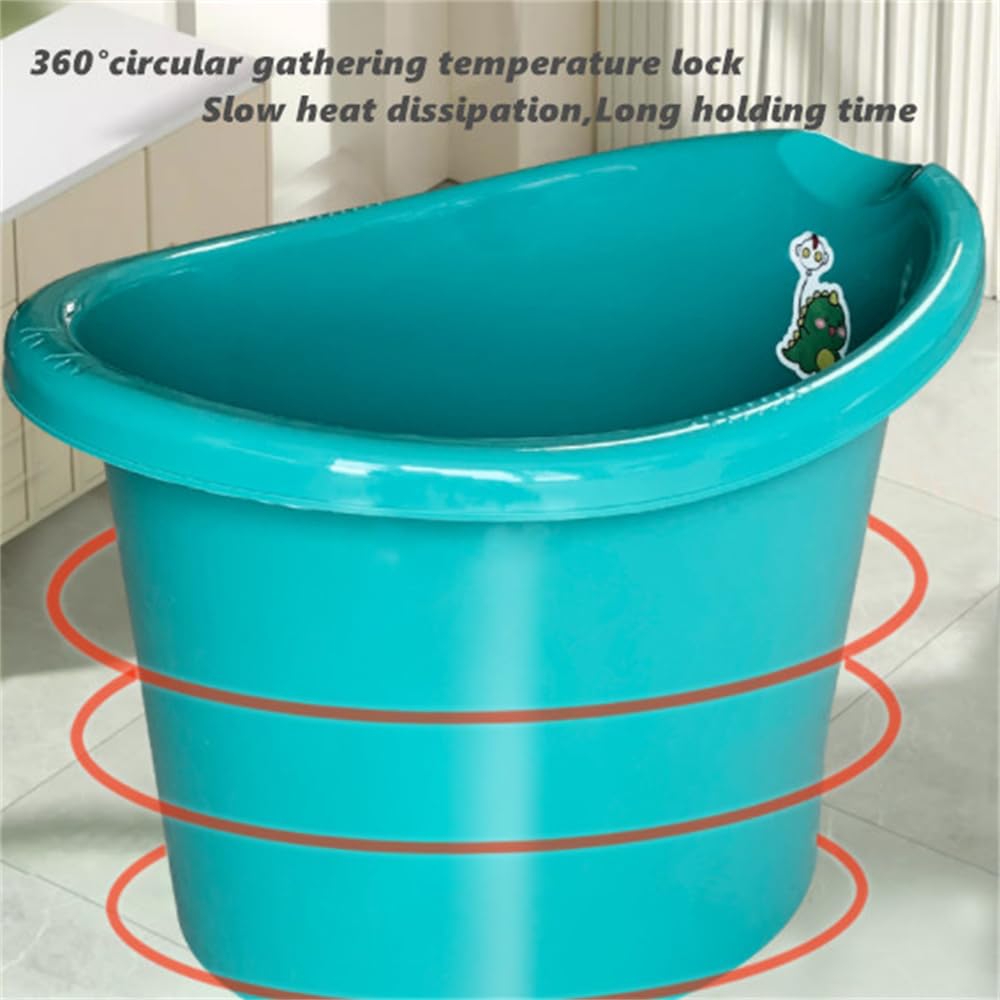 Badewanne für Kleinkinder,Baby Badewanne mit Badewannensitz,Größeres Bad für größere Kinder,Kinderbadewanne 0-3 Jahre (Blau)