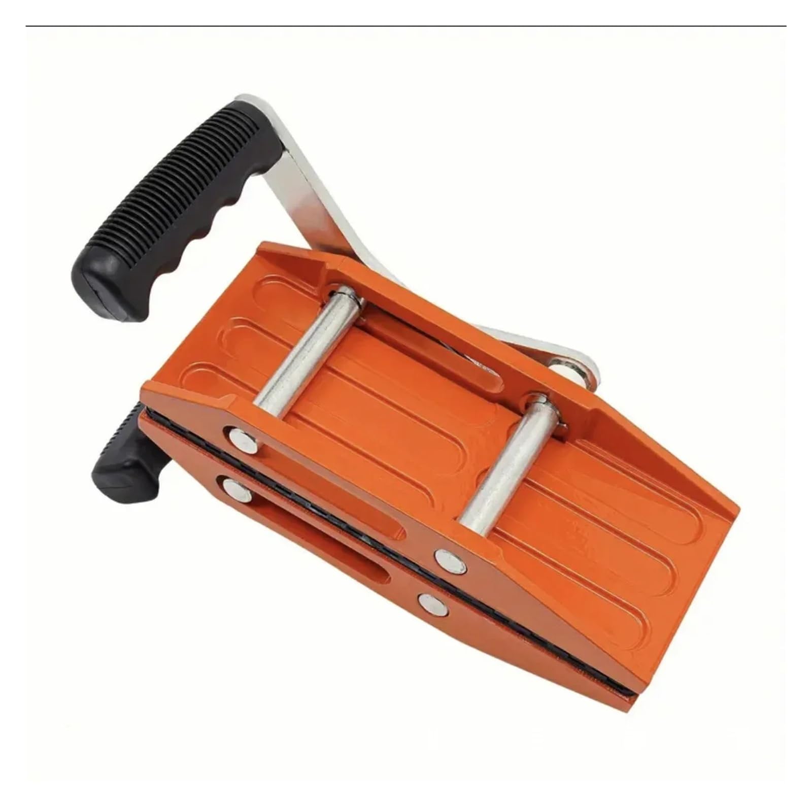 Arbeitssparende Zweihand-Trageklemme for Granit, Glas, Steinplatten, Hebewerkzeug mit Gummi for Keramik, Marmor, 350 kg Mühelos(Orange)
