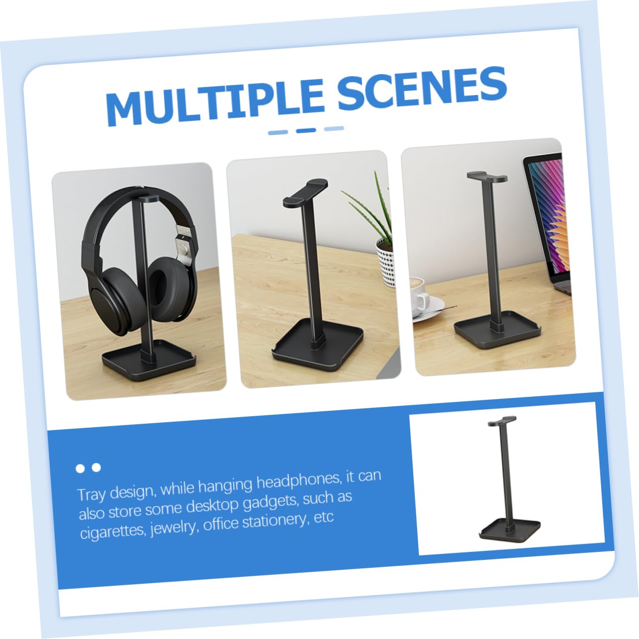 Kopfhörerständer Mit Aufbewahrung - Desktop Halter Für Headset & Zubehör