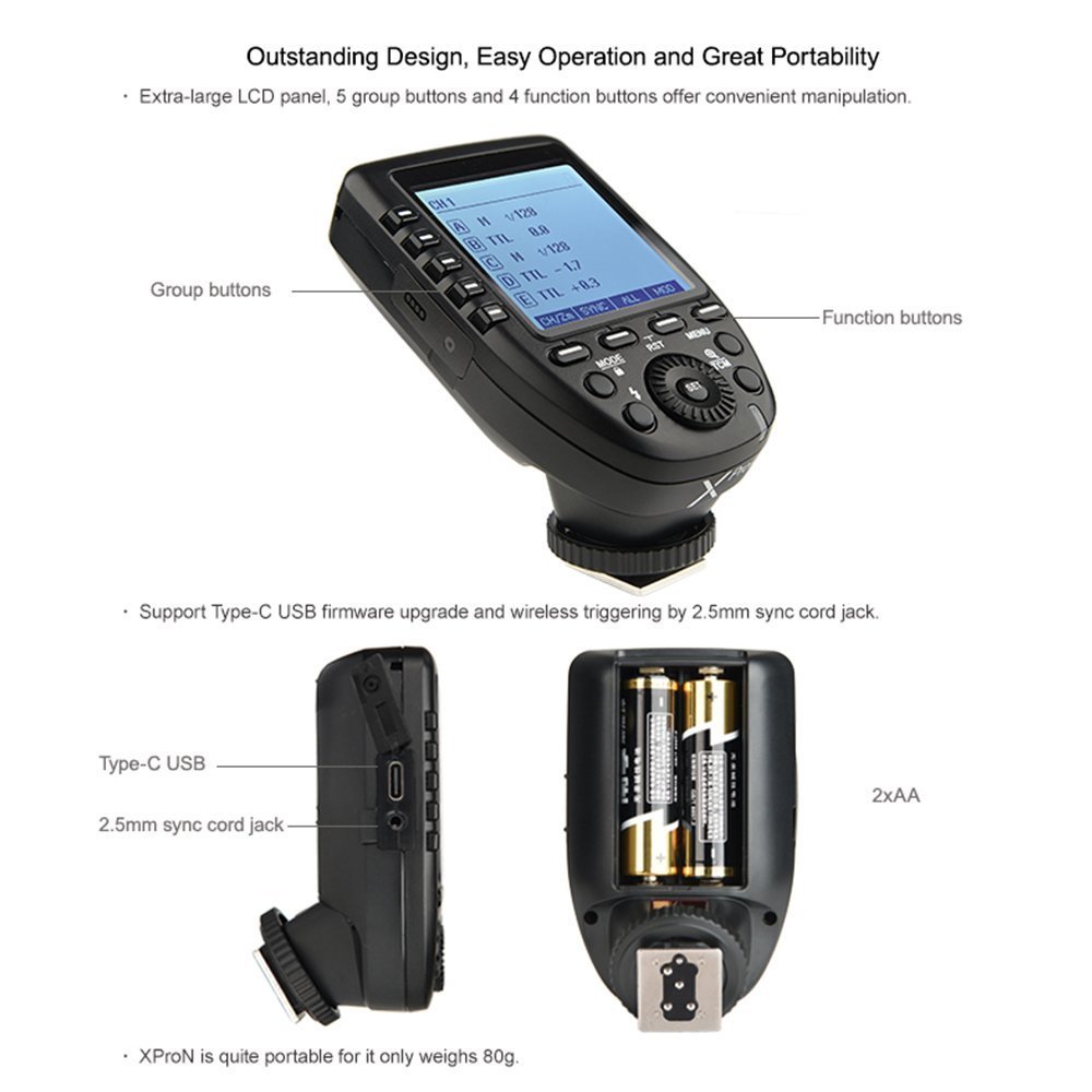 Amazon | Godox Xpro-N E-TTL II 2.4G ワイヤレスフラッシュ