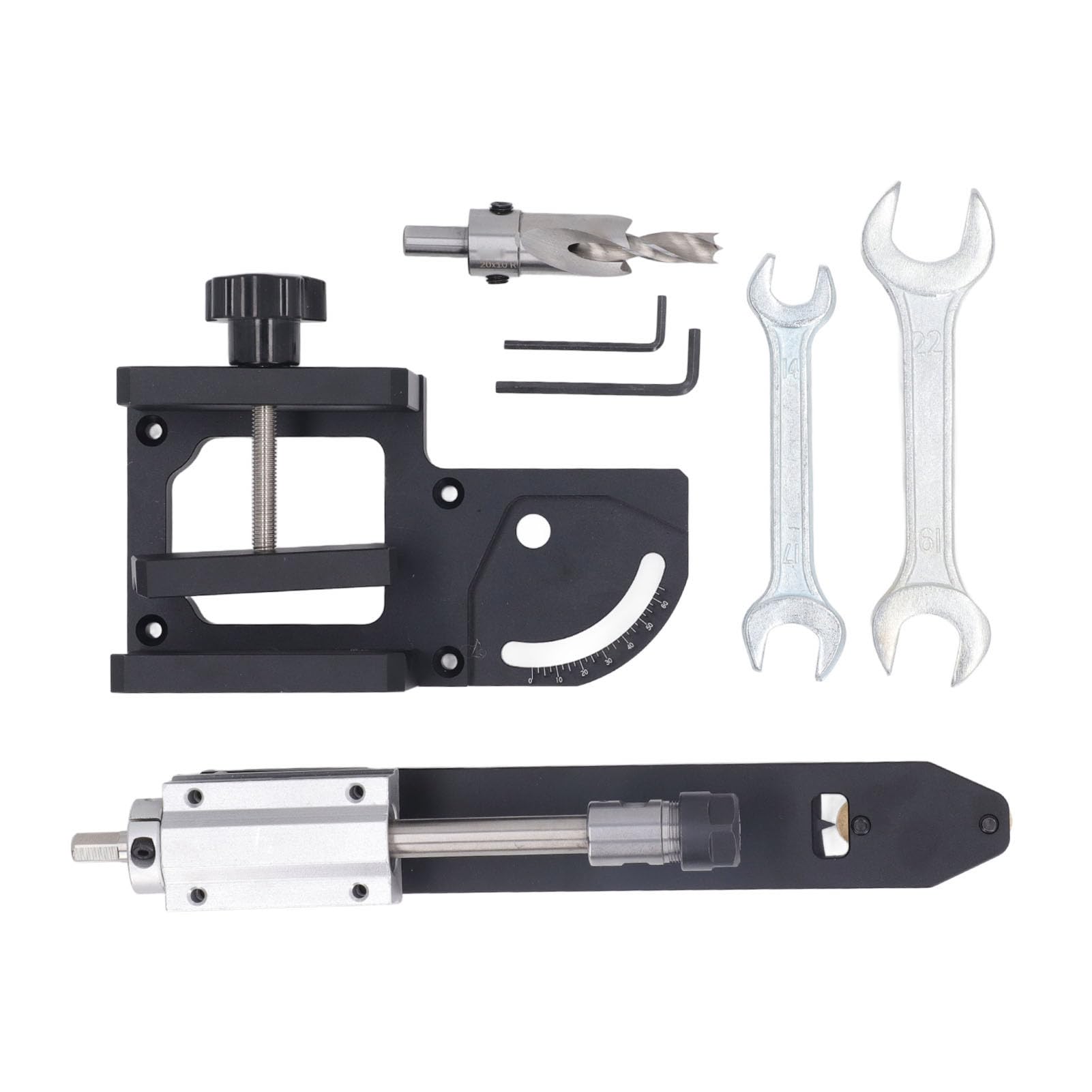 新品  穴('60仏) Wood Angle Hole Drill Kit, 0 60 Degree Adjustable Jig, 30