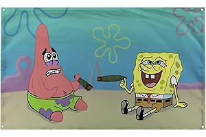 Banger - Spongebob Sponge Bob and Patrick Smoking a Joint Motivational Office...