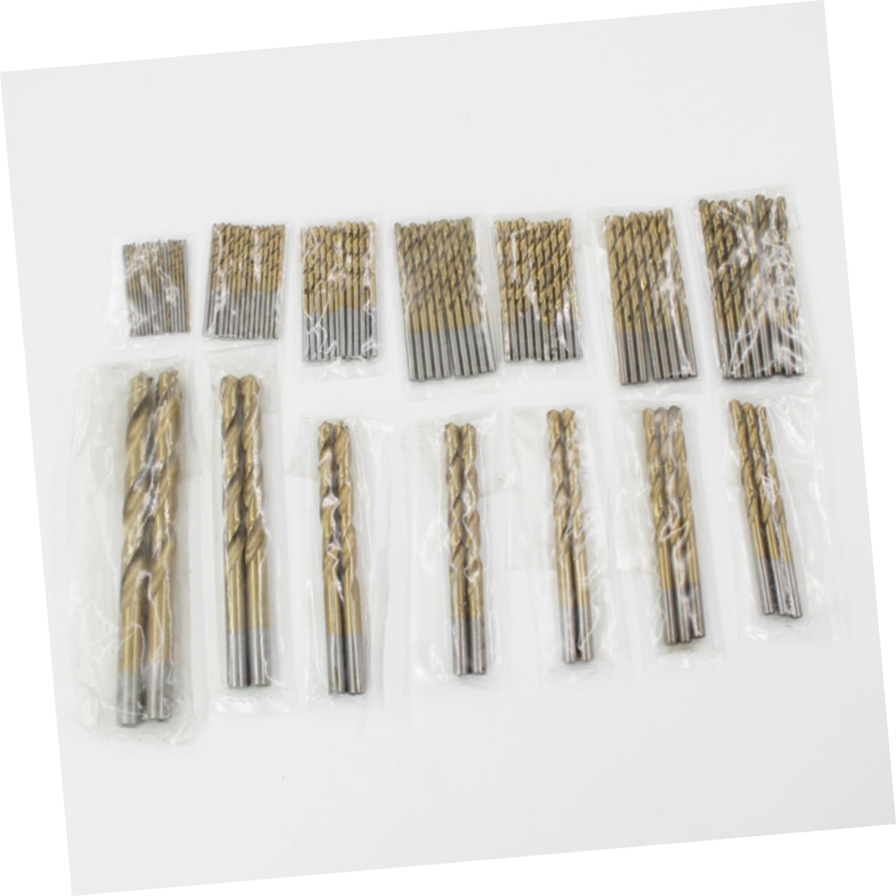 99piezas Brocas De Brocas De Nitruro De Titanio Acero De Alta Resistencia Para Metal Plástico Madera Compatible Con Taladros y Máquinas