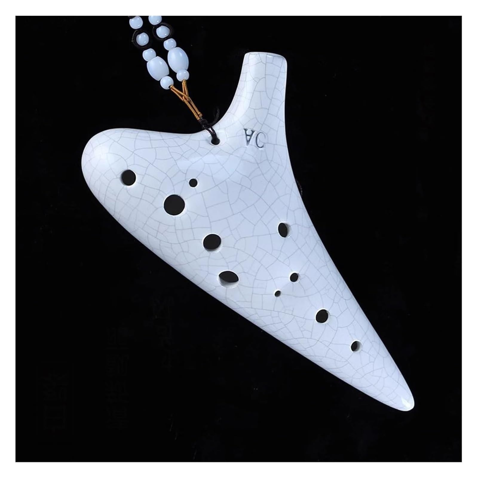 Una flauta de cerámica única y natural en forma de Ocarina for principiantes Ocarina de 12 agujeros for principiantes, clave C alto, doce agujeros, CA Tao Xun, instrumento for estudiantes de escuela p