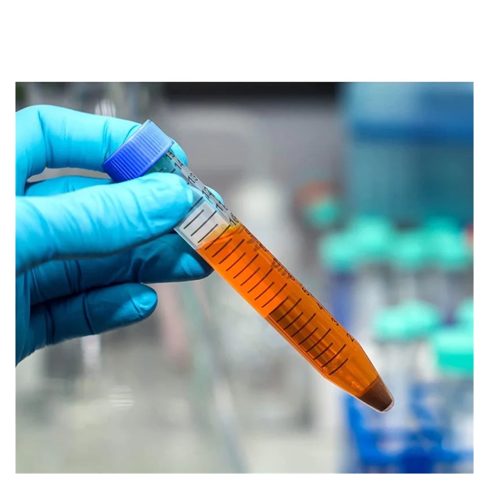 15 ml Przezroczyste probówki wirówkowe z zakrętką i skalą, wolnostojące, laboratoryjne probówki wirówkowe, pojemnik(15ml 25PCS)