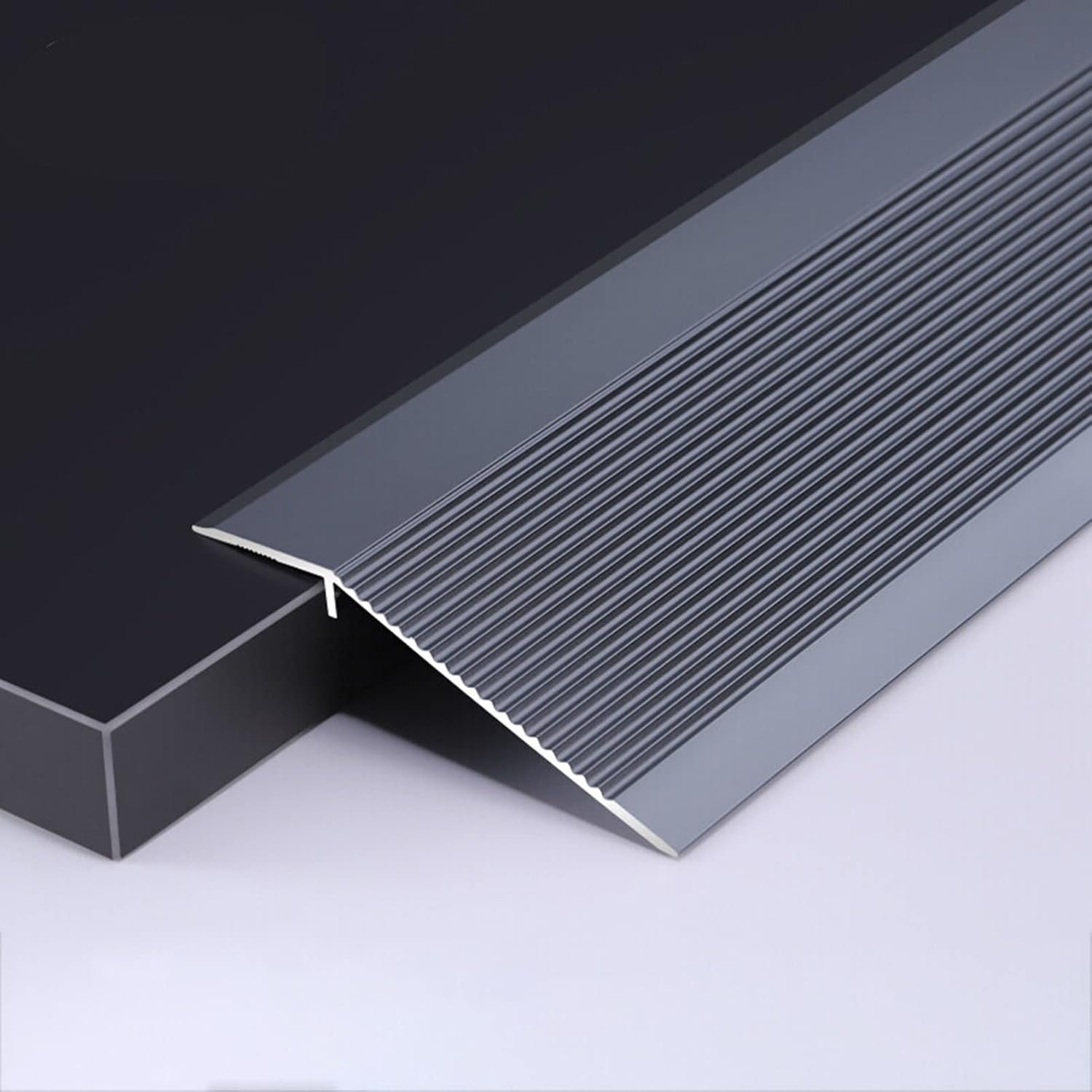 BABYCE Floor Transition Strip Floor Divider Strip, 10cm Wide Threshold Transition Strip,Heavy Duty Aluminum Ramp Reducer,Carpet on Vinyl/Tile/Wood/Laminate,Prevent Floor Cracks (Color : White)