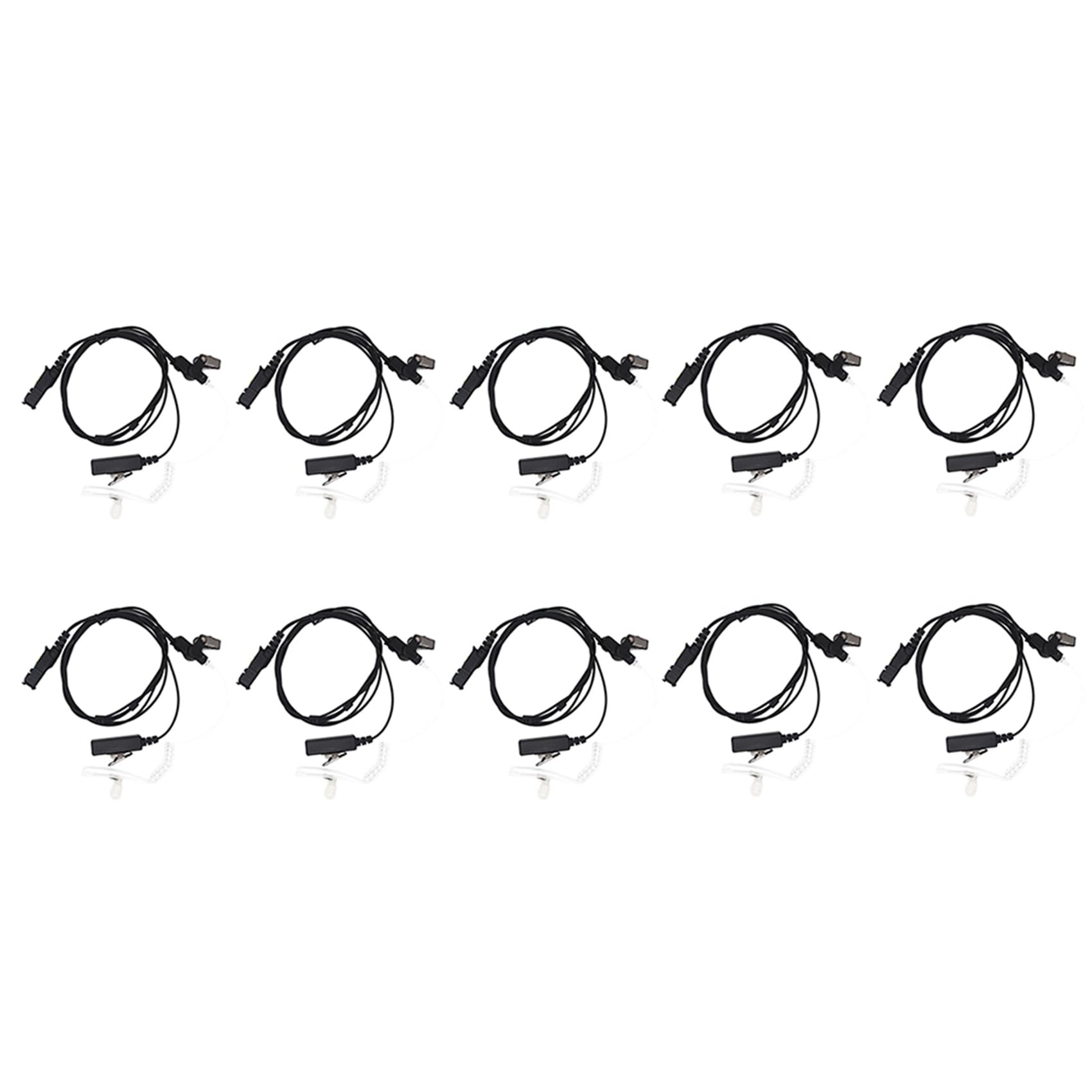 10X Walkie Talkie Air Acoustic Tube PPT Auricolare Auricolare per Xir P6600 P6620 XPR3300 XPR3500 MTP3250