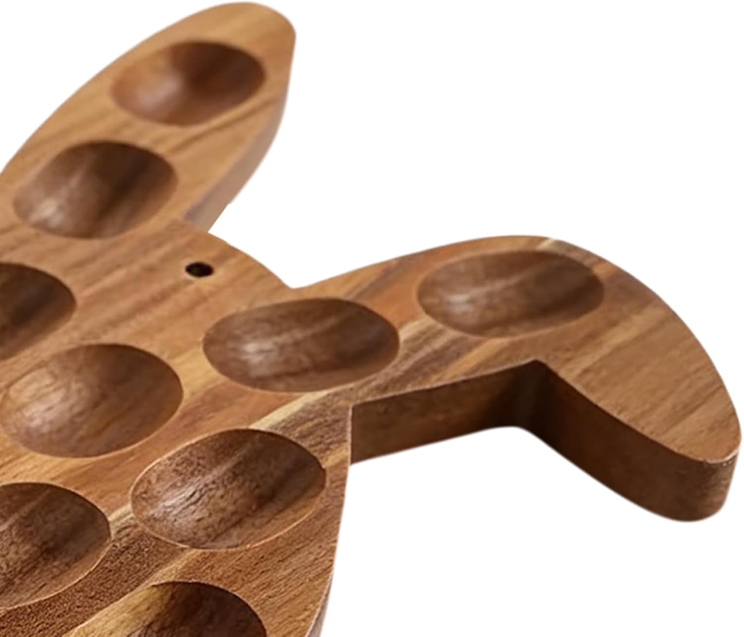 Easter Deviled Egg Tray | 21-Hole Bunny Charcuterie Platter - Spring Deviled Egg Holder - for Home Cooks Party Hosts Entertainers Families Dessert Table Gatherings Spring Event Celebrations