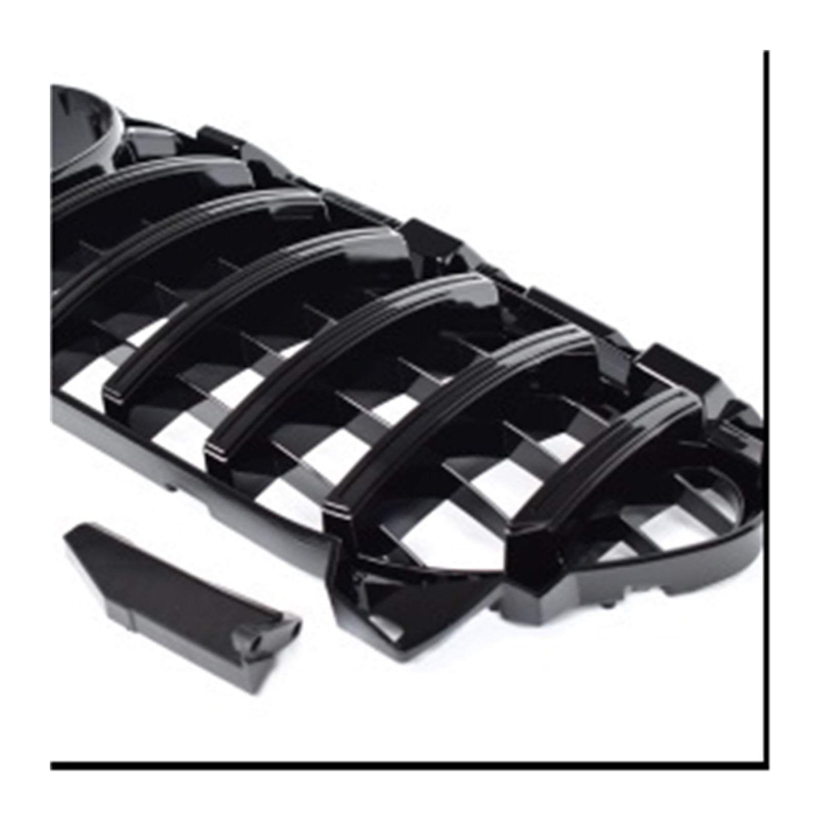 Griglia anteriore stile GTR 2020-CLA-45 compatibile con Mercedes CLA Classe X117 Shooting Brake C117 Coupé 2013-2018 CLA250 CLA200 CLA180(Black)