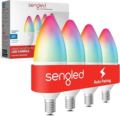 Miniatura 8 de Sengled - Bombillas Edison inteligentes, emparejamiento automático S1 con dispositivos Alexa, bombillas vintage inteligentes que funcionan con Ámbar