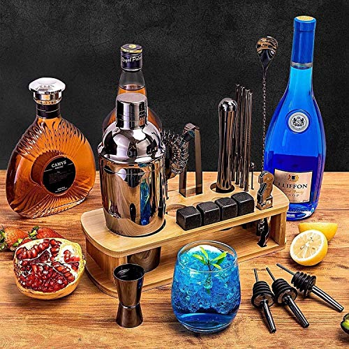 Set coctelera con accesorios de acero inoxidable miniatura 5