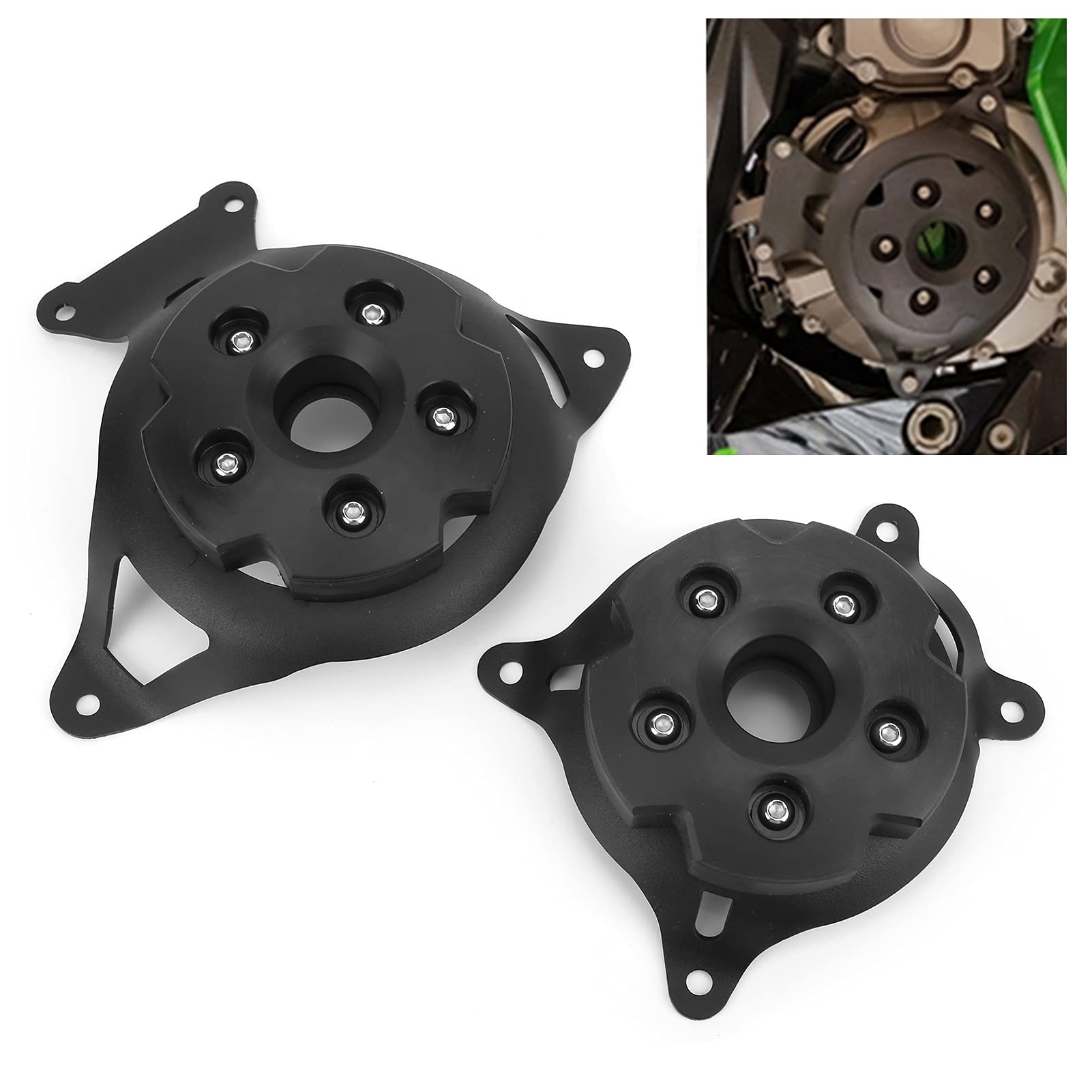 Sostituzione copertura motore moto per Z750 Z800 ZR750 ZR800 2013-2017, protezione motore moto, protezione motore in metallo di alta qualità con design alla moda, leggero e