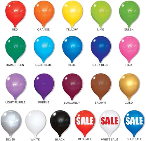 Miniatura 7 de PermaShine - Globos de repuesto reutilizables de 13 pulgadas sin helio (paquete de 4) - Globos de plástico permanente para interiores y exteriores -
