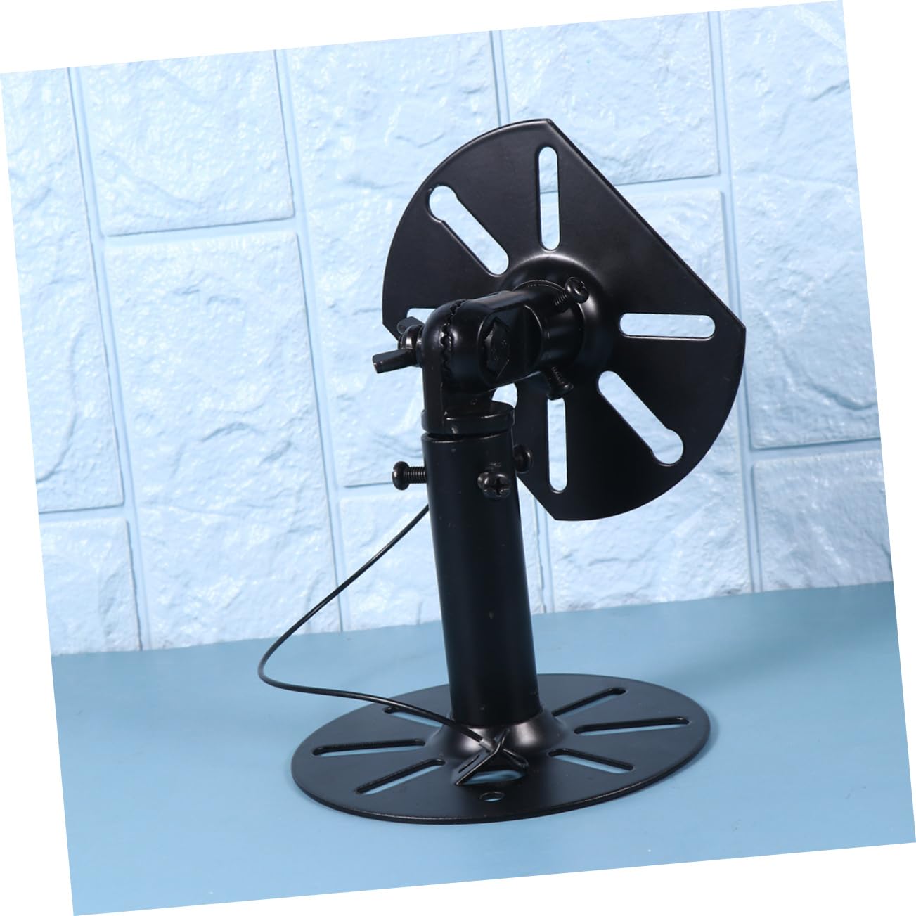 DOITOOL Support Mural pour Haut-Parleur avec Système D'engrenage, Lot De 2 pour Home Cinéma, Rotation 360°, Fixation Murale, Noir, à Suspendre Enceinte Polyvalente, Poids Supporté 22 Kg