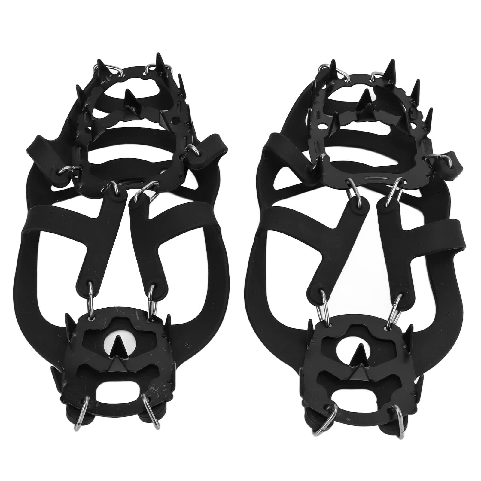 18 Spikes Walk Traction Ice Snow Grip Cleats, Ideal for Hiking, Walking and Climbing, Crampons Ice Snow Grips Traction Cleats