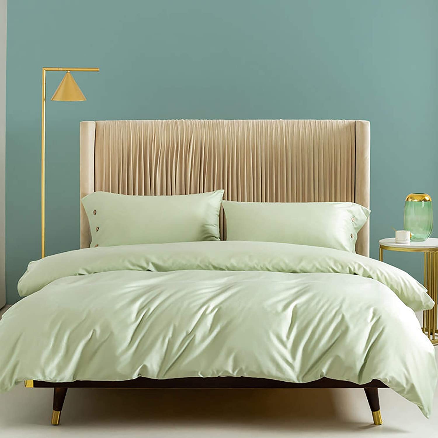 MGEMJMJ 100% Solid Color Egyptian Cotton Duvet Cover,Luxurious Super Soft Quilt Cover,Hotel Level Premium Breathable Comforter Cover(Size:220x240cm(87x94inch),Color:A)