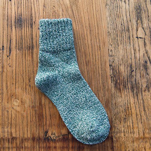 Image of JOYCA & CO. 3-5 Pairs Womens Multicolor Fashion Warm Wool Cotton Thick Winter Crew Socks
