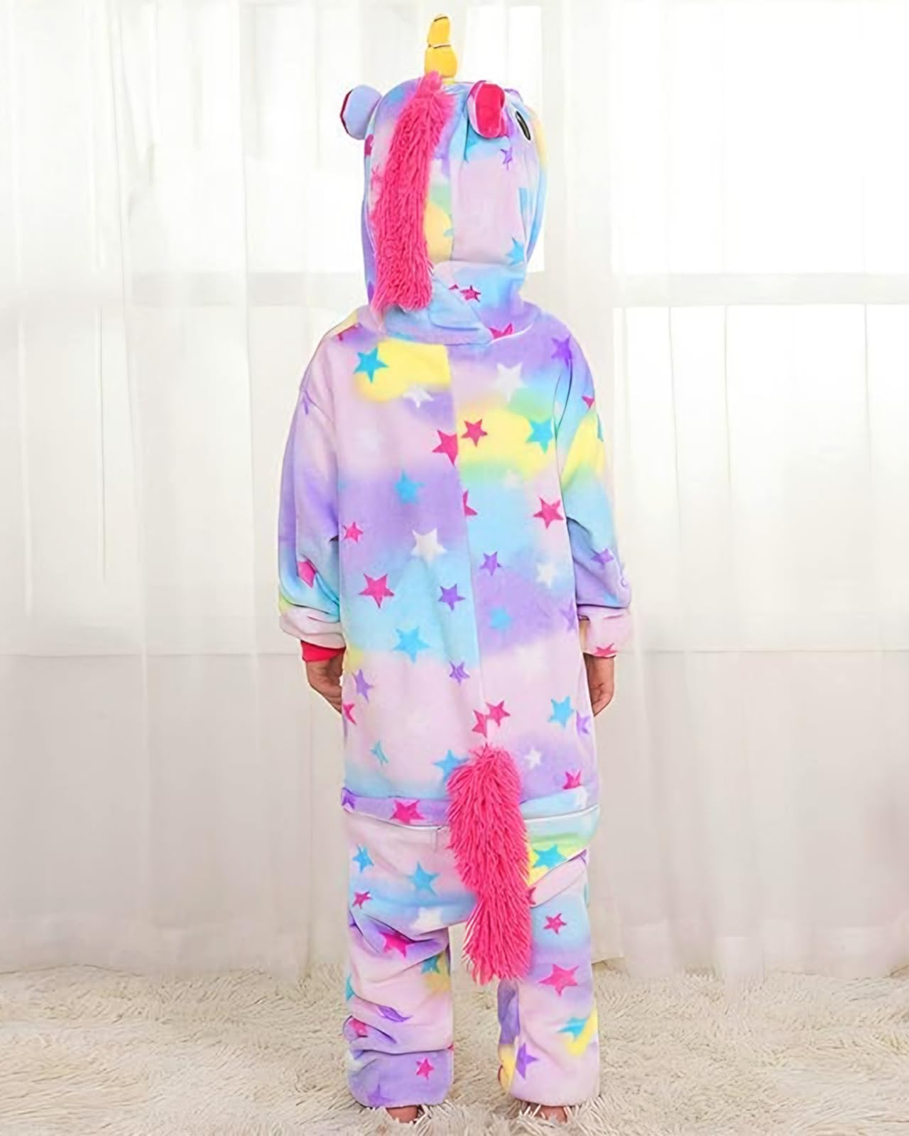 GEEKEO Grenouillères Licorne pour Filles Licorne Onesie Pyjama Combinaison Unisexe Costume Cosplay