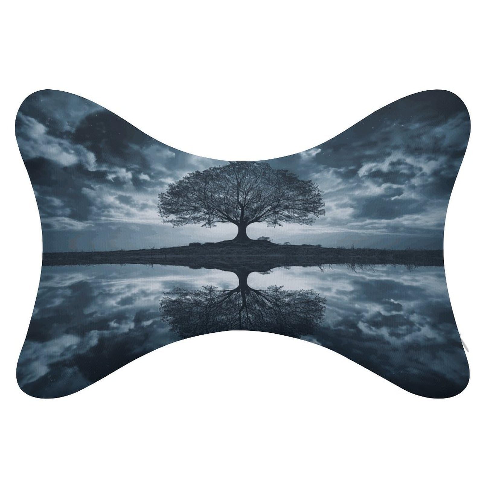 Khauerbc Style Reflection Car Headrest Pillow - 2 Pack,Neck Pillow With Washable Removable Cover,Car Travel Pillow For Car Bus Truck Driving Comfort