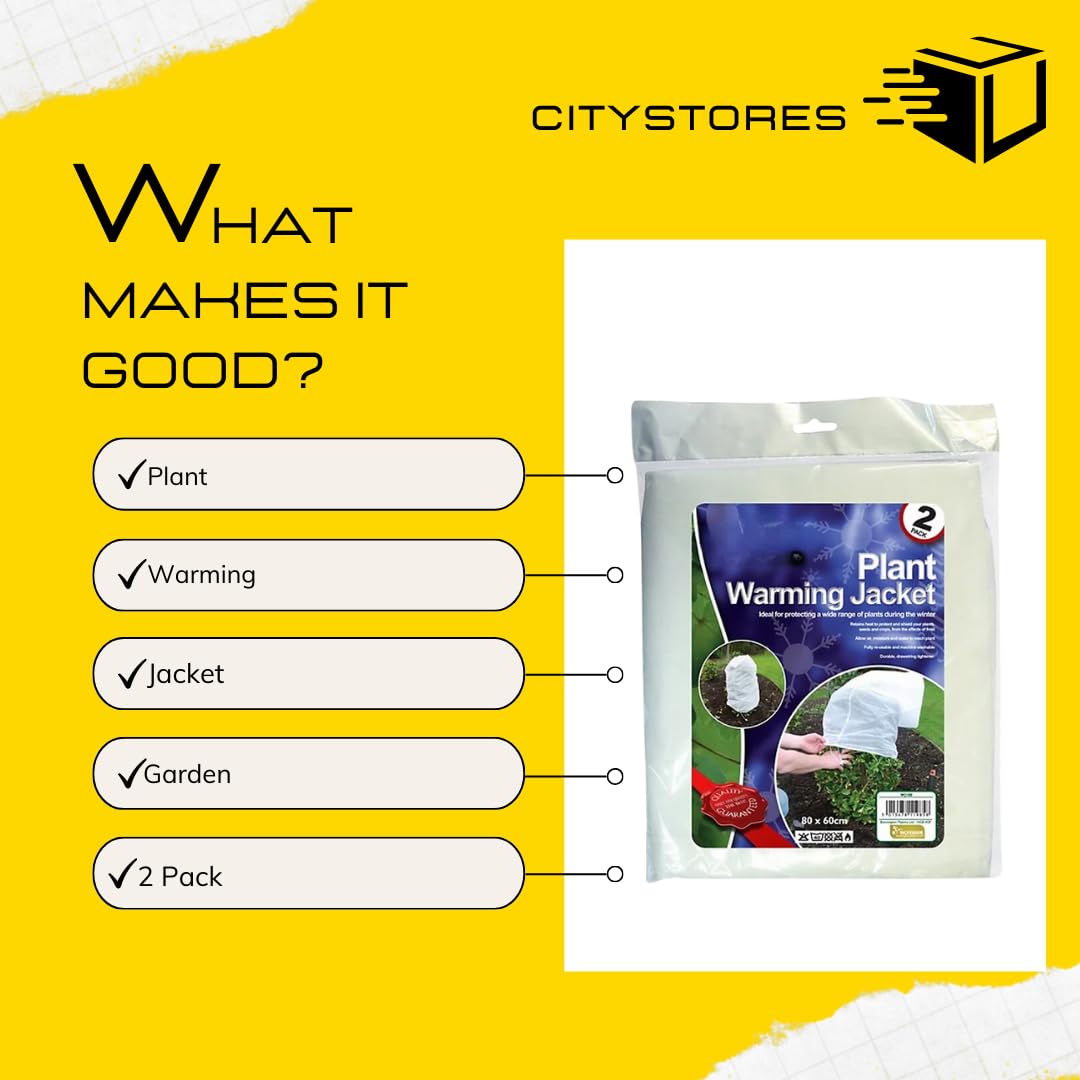 Citystores KF 2 Plant Warming Jackets, 80cm x 60cm, Protects Plants from Frost, Cold, and Wind Garden Insulation Cover for Shrubs, Trees, Bushes Breathable and Reusable - Image 2