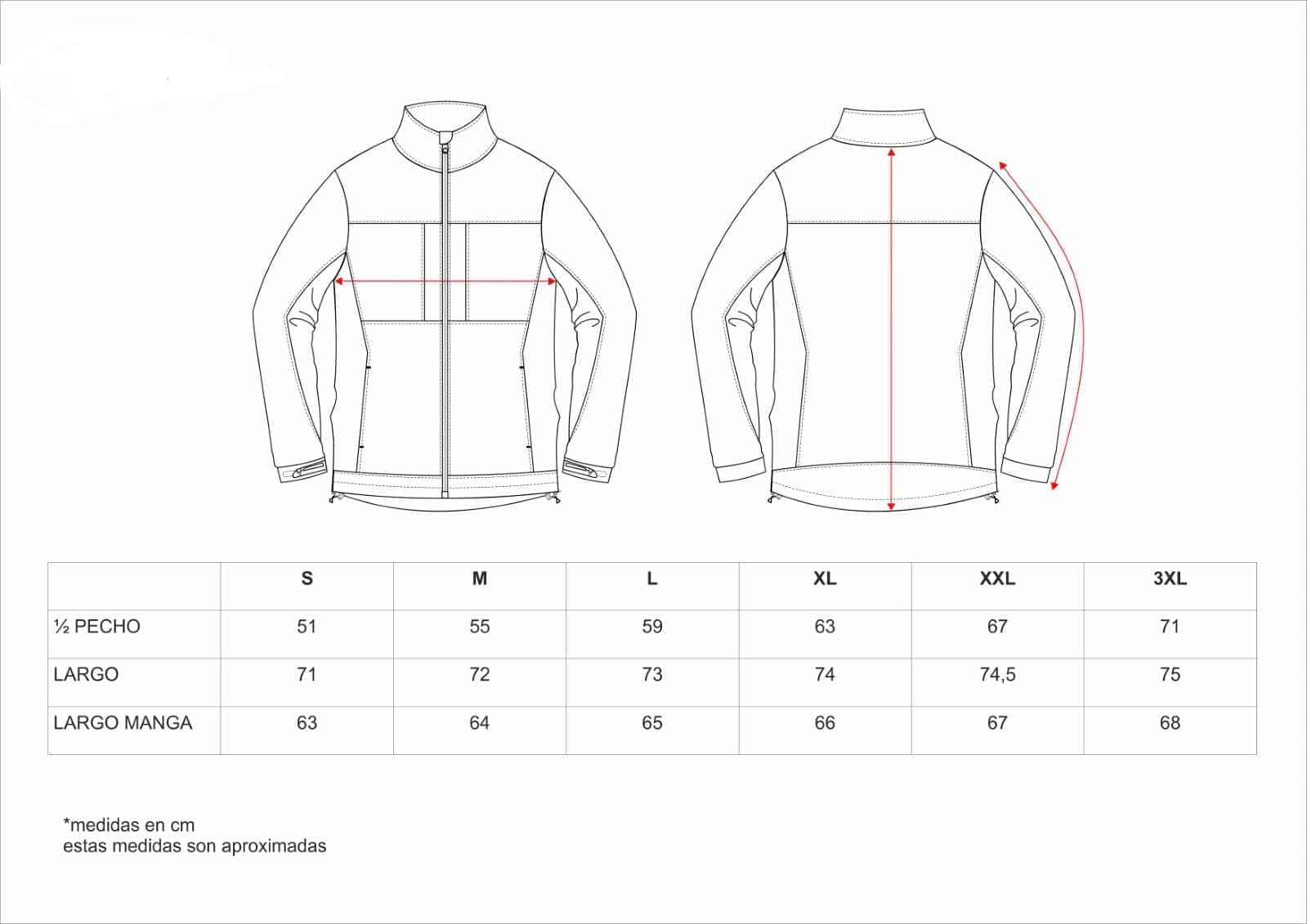 WORKTEAM Cazadora Caza y Pesca Softshell combinada con canesús. Cuello Alto y cubrecosturas Interior. Cierre de Cremallera de Nylon. Unisex