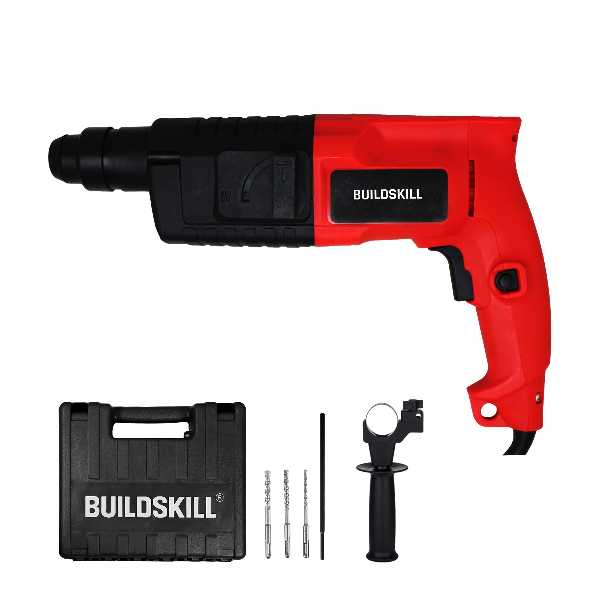See full amazon price history chart for Buildskill BGBH920RE Hammer Drill Machine Heavy Duty - 20mm Chuck, Adjustable Speed, Sturdy Power Tool for Concrete, Wood & Metals - Rotary Function for Tough Surfaces (Red) Buildskill BGBH920RE Hammer Drill Machine Heavy Duty - 20mm Chuck, Adjustable Speed, Sturdy Power Tool for Concrete, Wood & Metals - Rotary Function for Tough Surfaces (Red) (B0C3BB8868) Amazon Price History, Amazon Price Tracker