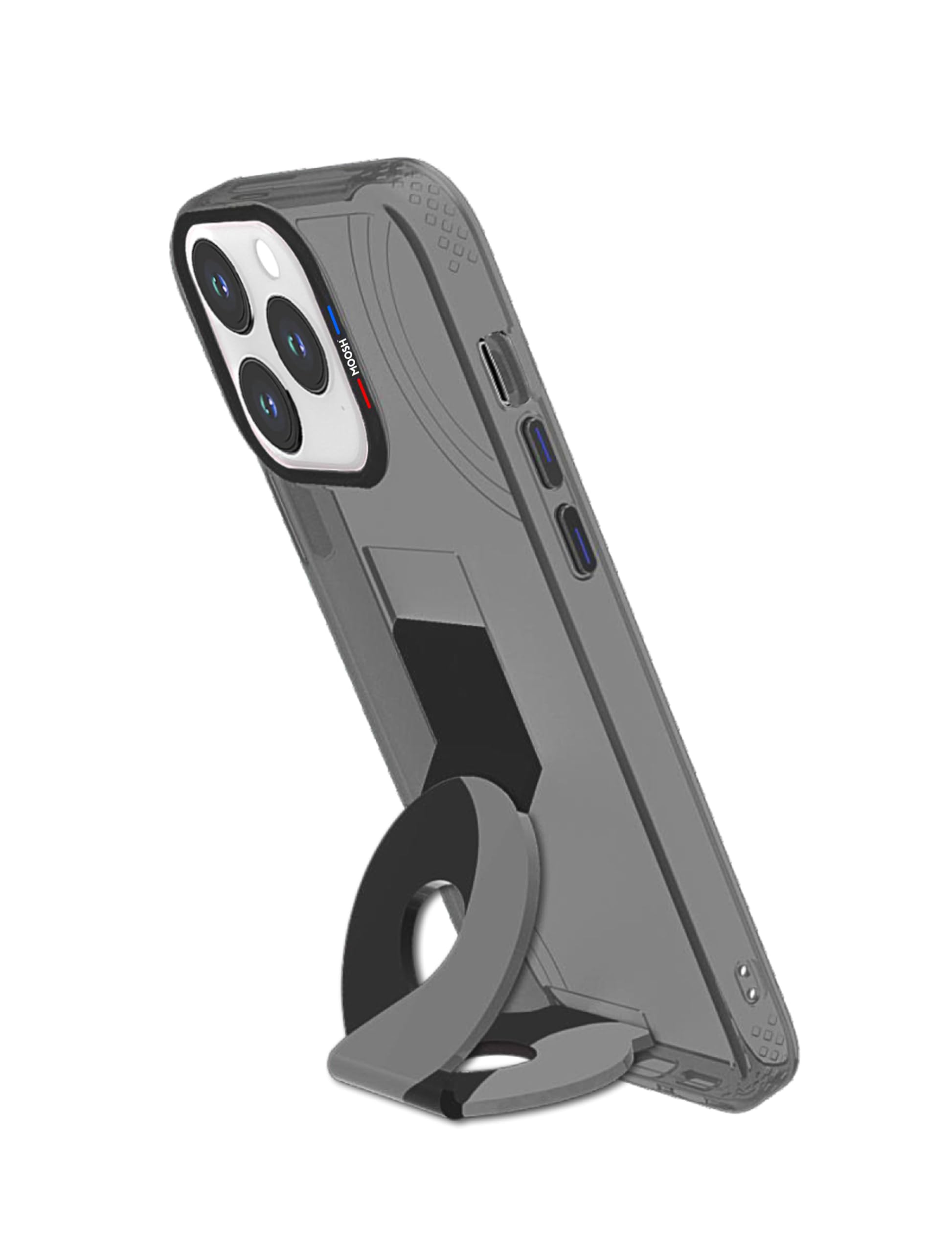 MOOSH iPhone 15 Case with Kickstand, Vertical/Horizontal Stand Hand Strap Kickstand Crafted from Hybrid TPU Silicone and Rugged PC Shockproof Protective Case for iPhone 15 6.1 inch (Black) (B0DB2KNNKZ) Amazon Price History, Amazon Price Tracker