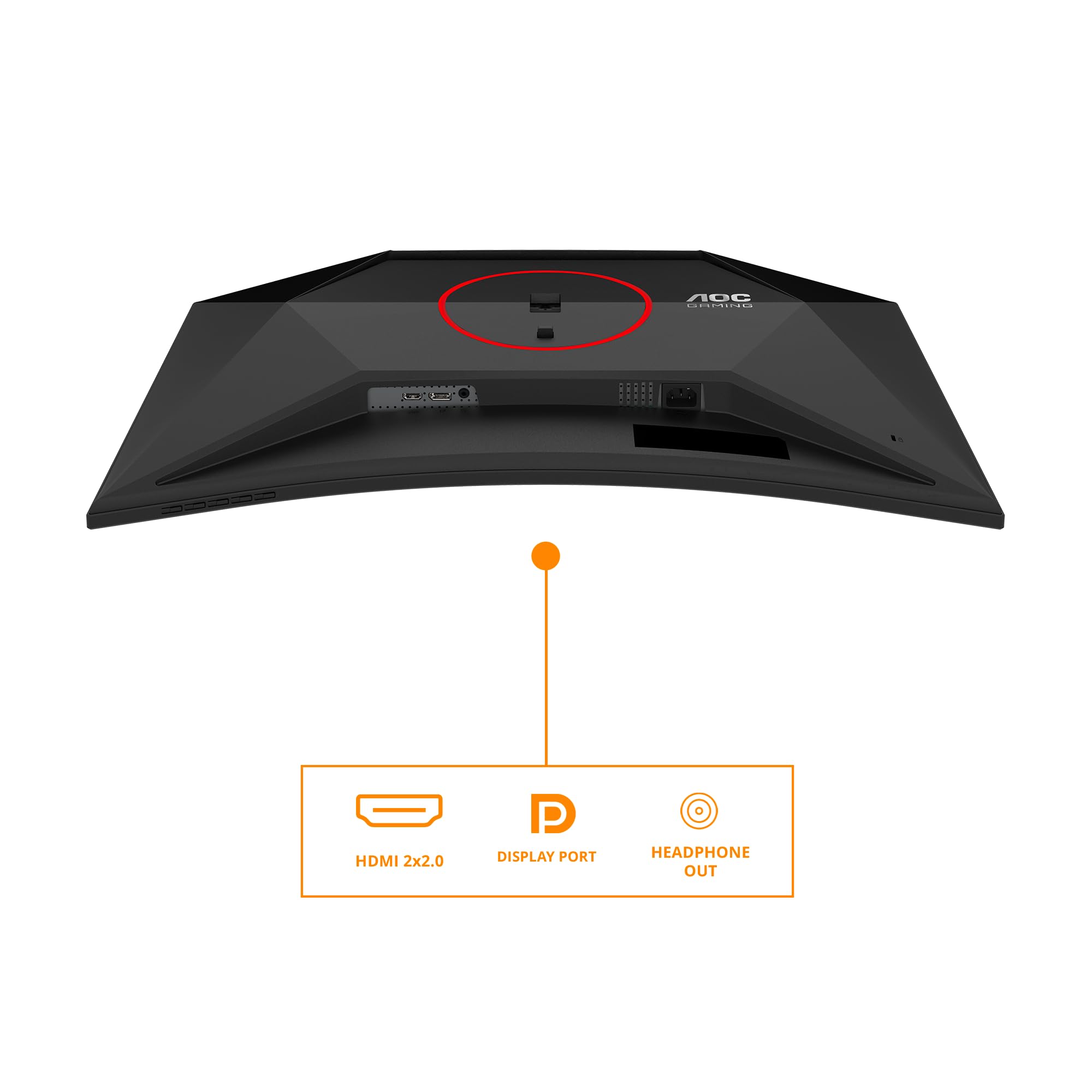 AOC C32G4Z 32-calowy zakrzywiony monitor FHD, 260 Hz, panel VA, 4 ms GtG, Adaptive Sync, HDR10, FreeSync Prem, regulacja wysokości, głośnik, (1920 x 1080 HDMI 2 X 2.0 DP 1 x 1,4), czarny