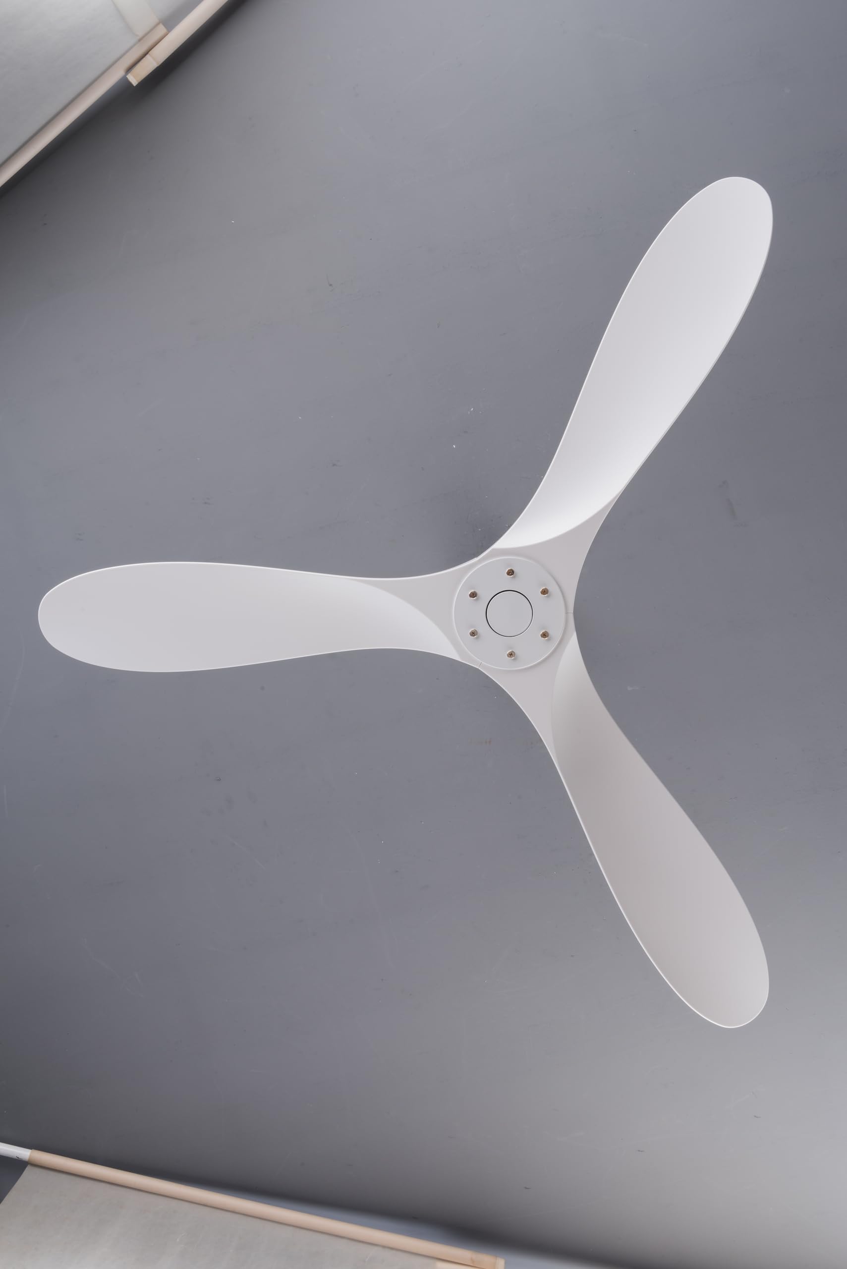 Homgoday Ventilador de Techo Moderno sin luz, 60 Pulgadas, Motor DC silencioso Reversible, Control Remoto con Temporizador, para Interior y Exterior, Dormitorio, Sala de Estar, Patio