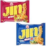 BOX OF LIFE Ottogi Jin ramen 2 Flavor Combo (Mild + Spicy) / Korean Noodles/Each 2 Pack, Total 4 Packs