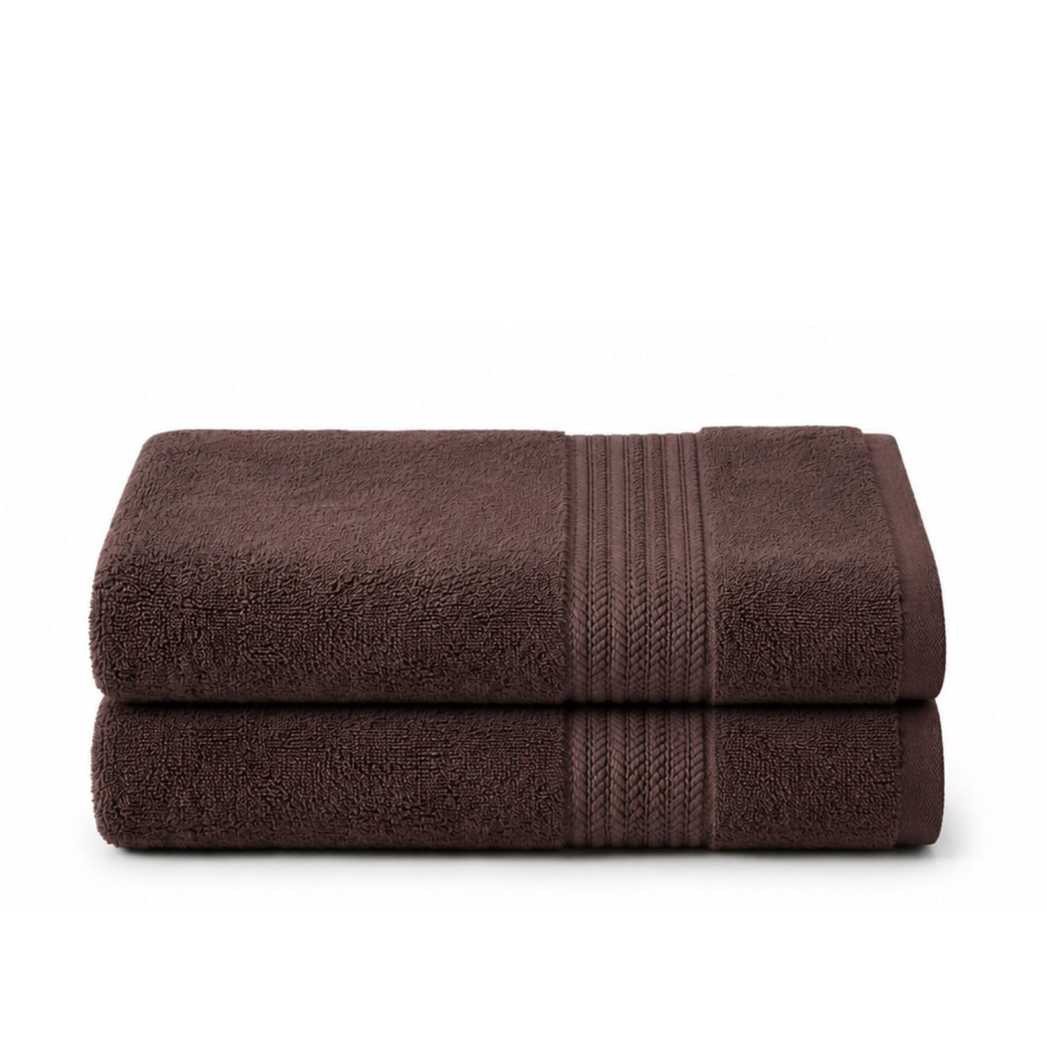 LINORA 2-Pack Cotton Bath Towels - Soft & Absorbent -1