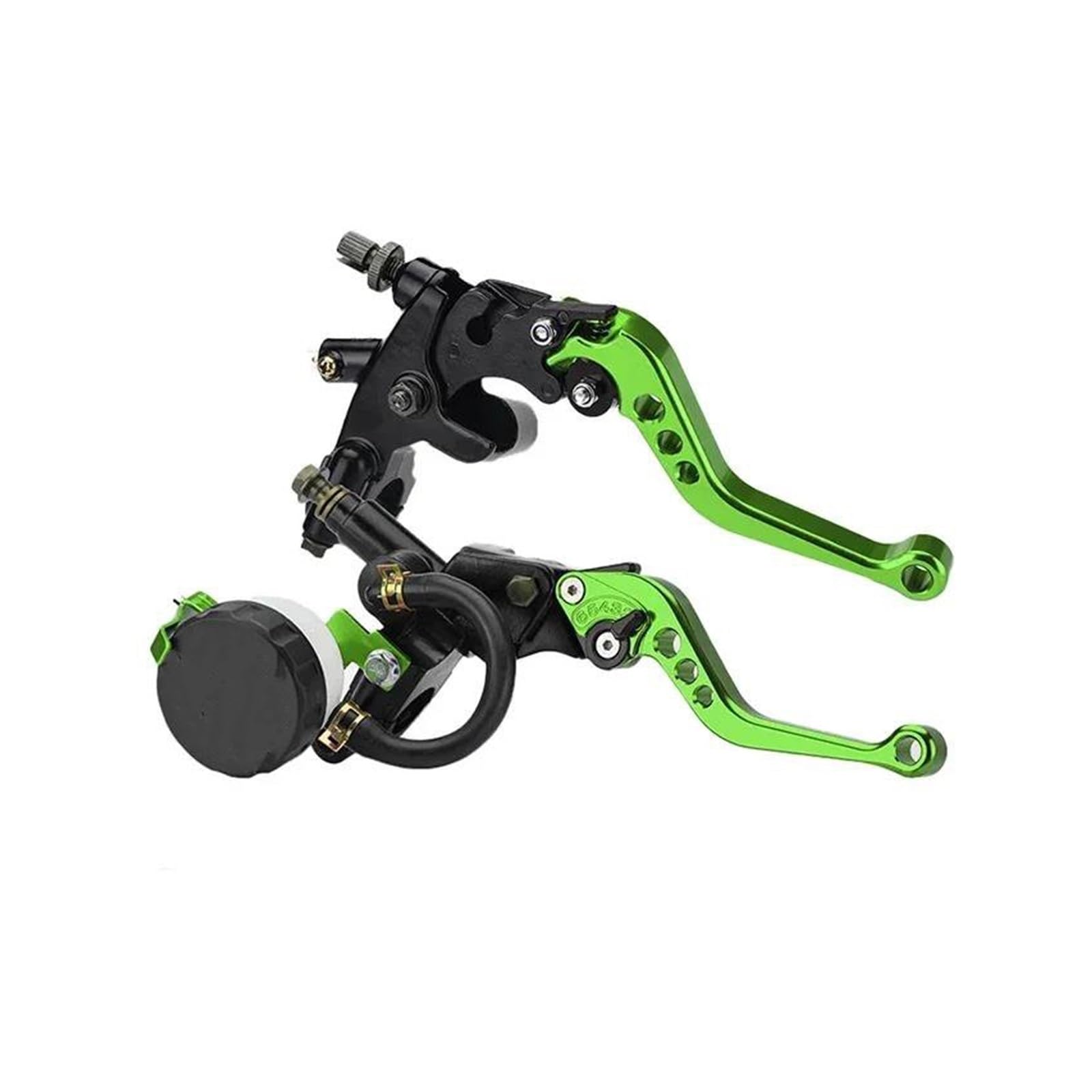 HONGSHIZI Handlebar Brake Clutch Lever Universal 7/8" 22mm CNC Aluminum Motorcyle Parts Brake Clutch Pump Lever Hydraulic Master Cylinder Brake Lever(Green)