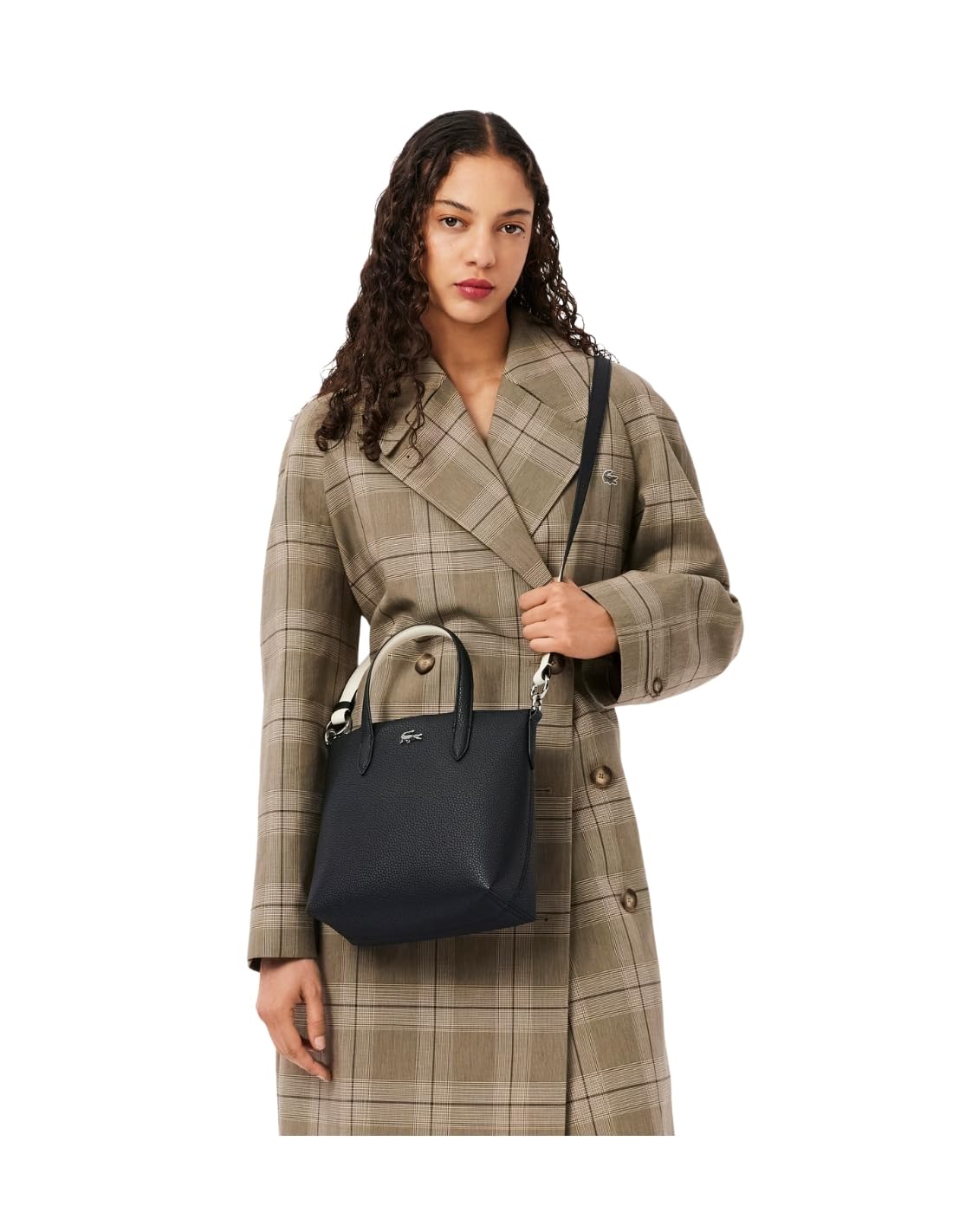 Lacoste Sac à provisions pour femme, noir farine
