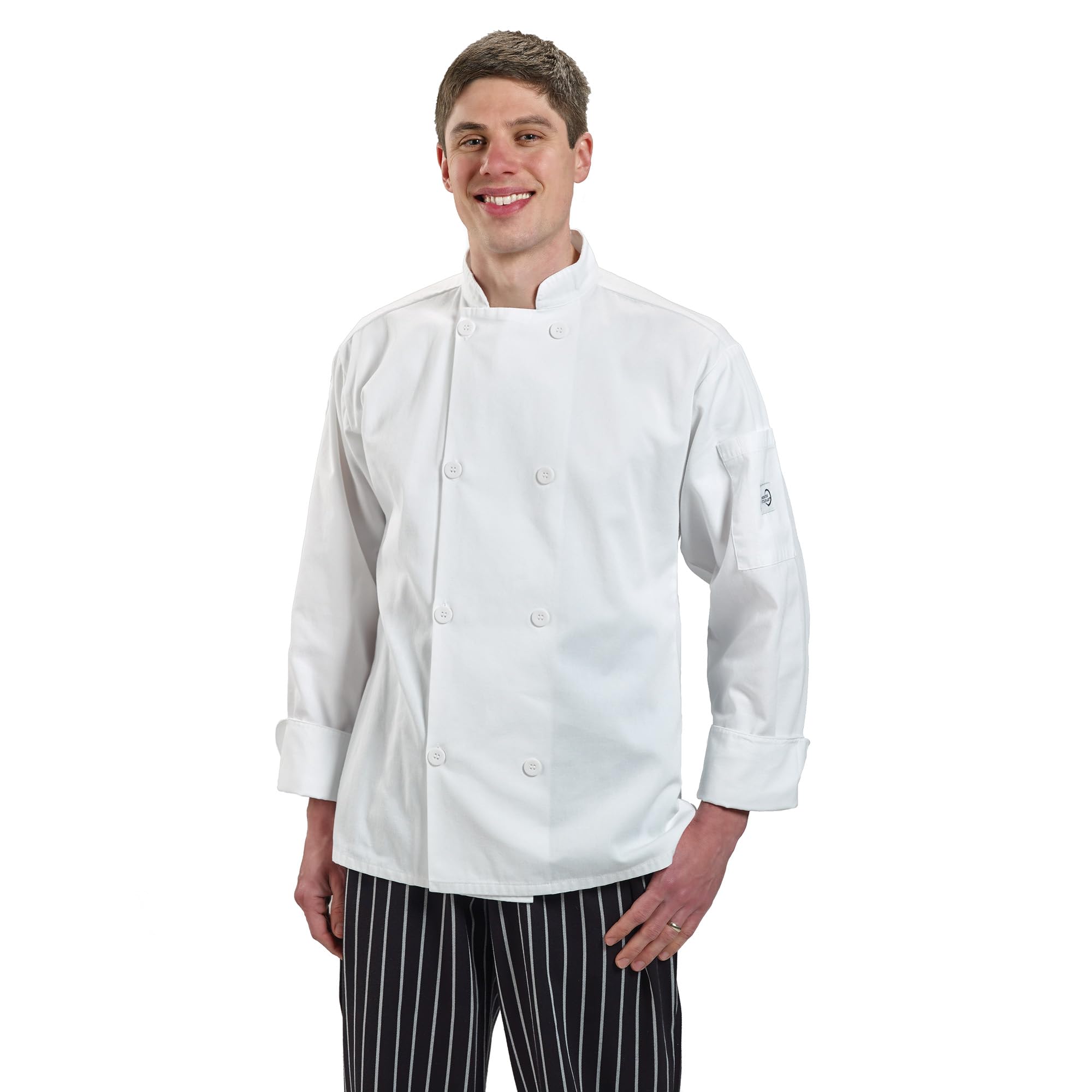 Mercer Culinary Millennia Unisex Kochjacke mit traditionellen Knöpfen