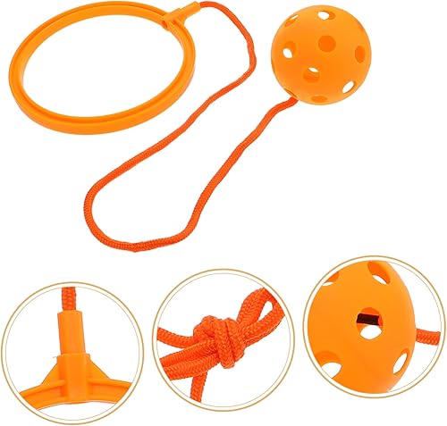 Miniatura 2 de ibasenice Juego de 2 pelotas rebotadoras para niños, columpios al aire libre para niños, cuerda de saltar para interiores, juego de entrenamiento