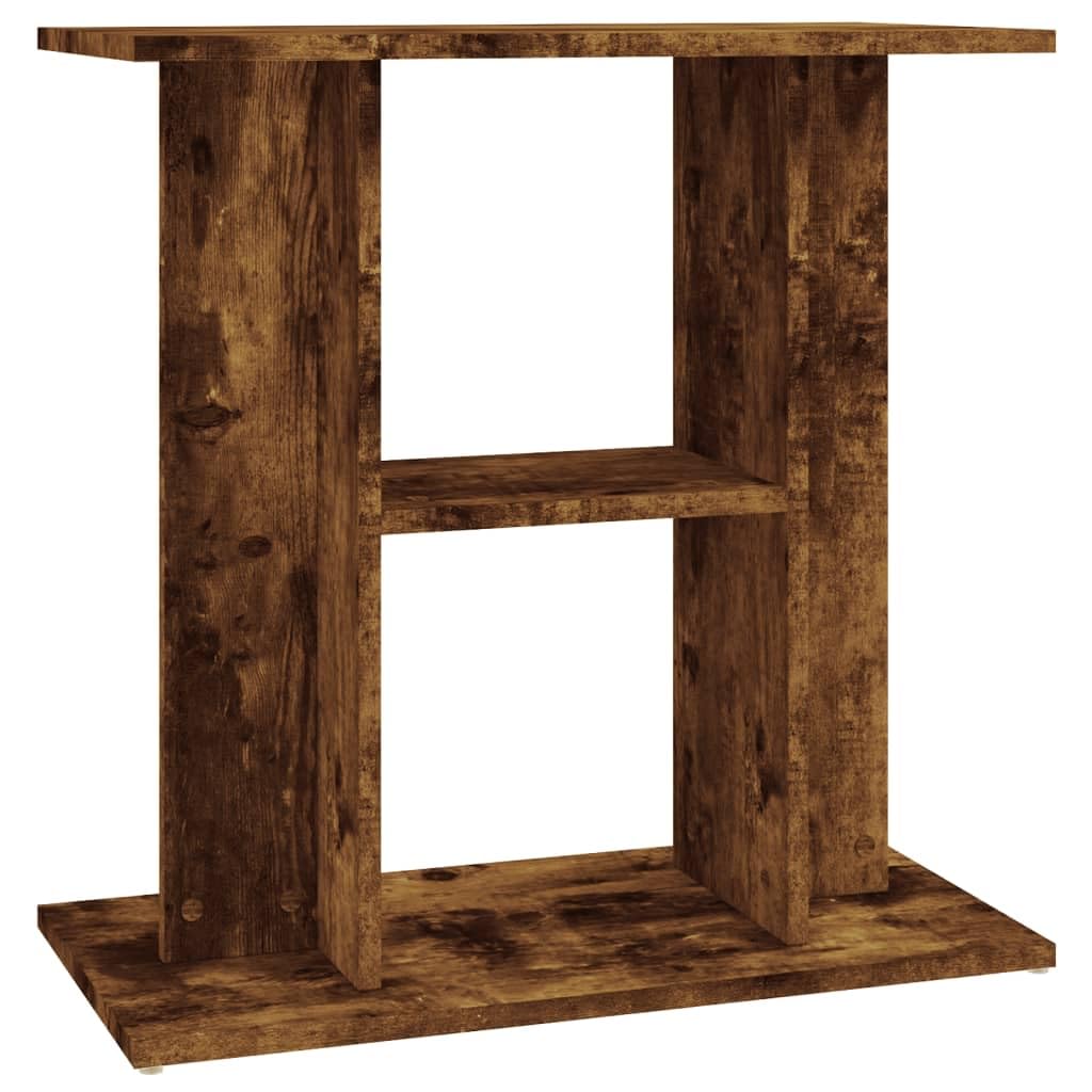 vidaXL Aquarium Stand Smoked Oak 60x30x60 cm Engineered Wood โ image 1