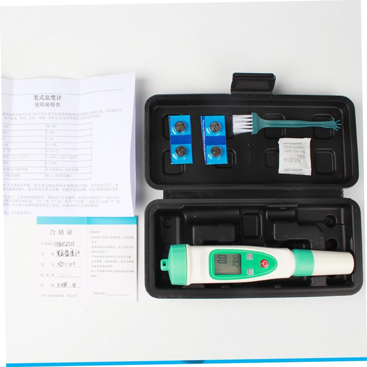 Happyyami Electronic Salinometer Accurate Salt Water Measurer Hydrometer for Home Kitchen Mariculture for Aquariums Swimming Pools Food Processing