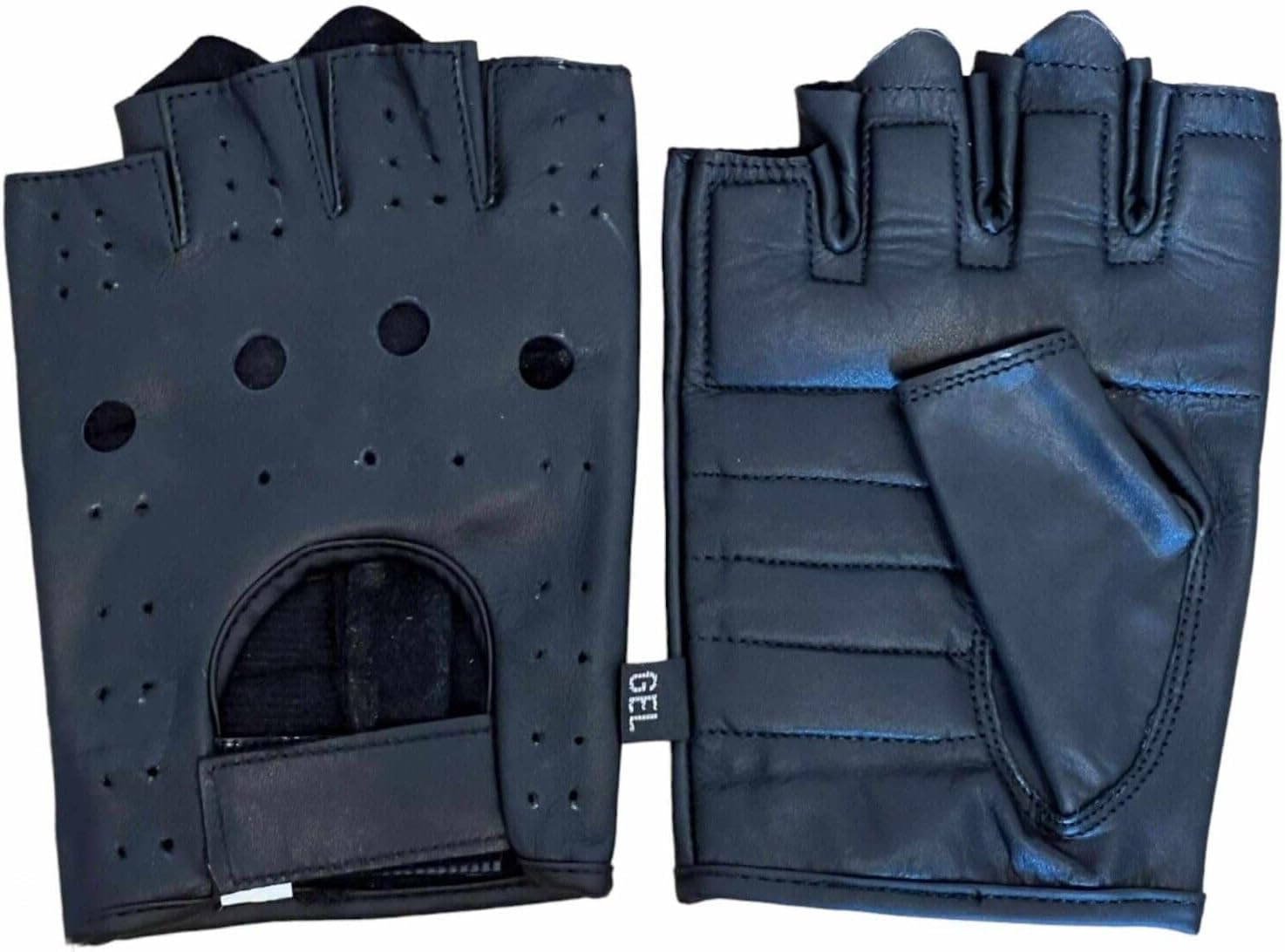 Gants sans doigts | Gants de moto en cuir sans doigts pour homme et femme | Gants de cyclisme sans doigts | Gants de sport, gants de fitness Gants également pour VTT