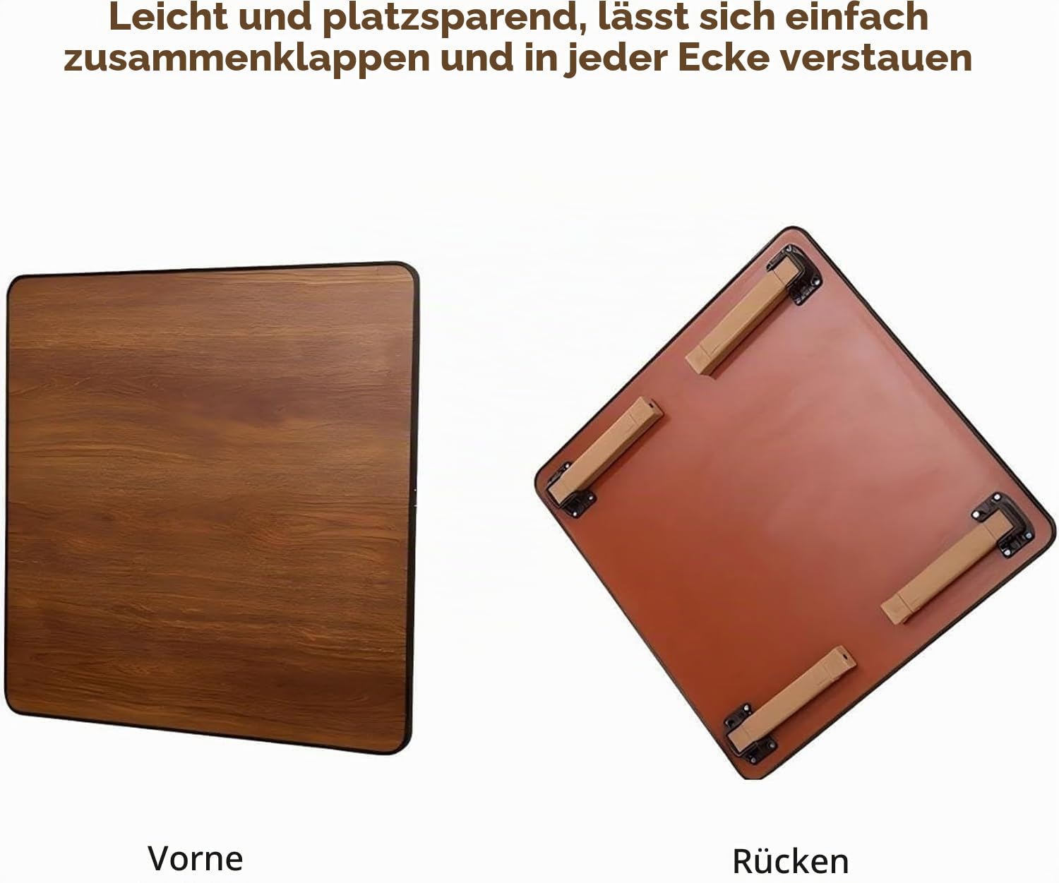 Multifunktionaler Klapptisch Japanischer Stil Niedriger Bodentisch Beistelltisch Esstisch Klappbar Teetisch Tatami Sitzhöhe Platzsparend Für Wohnzimmer Studi(Square,80x80cm(32"x32"))