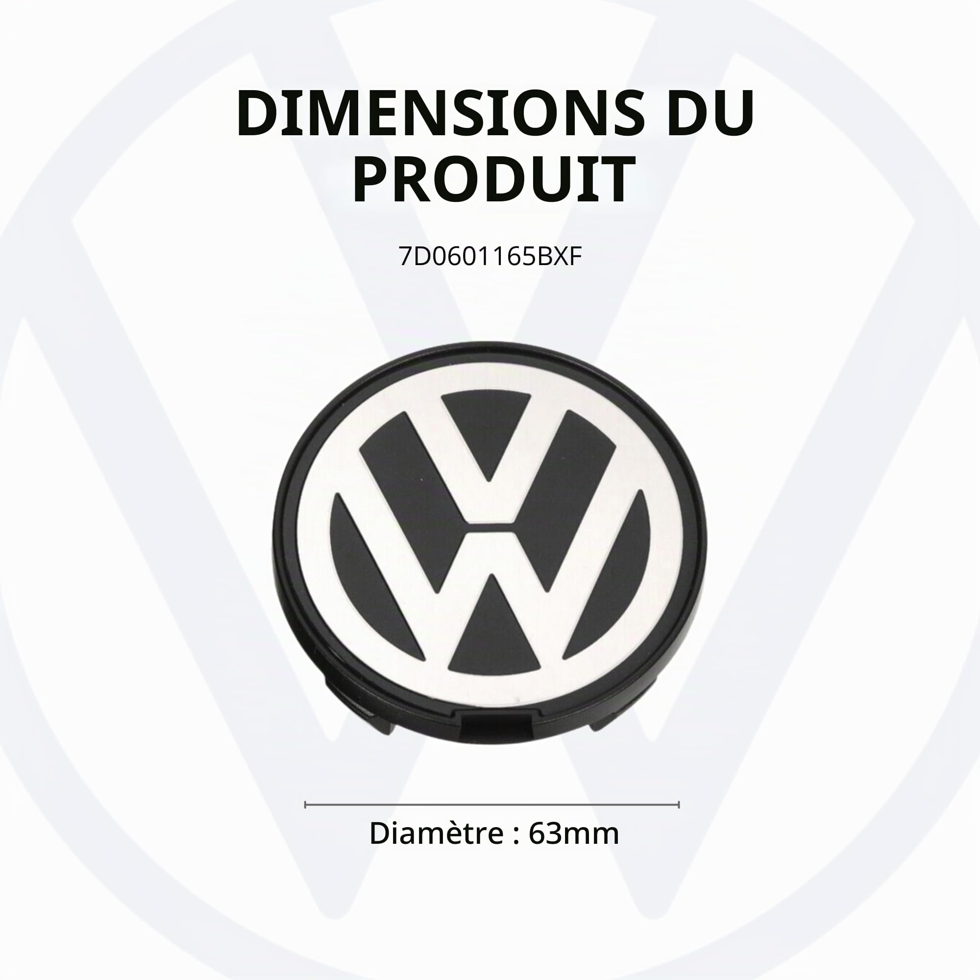 VW - Pièce De Rechange Cache-moyeu De Roue VW Passat, Sharan