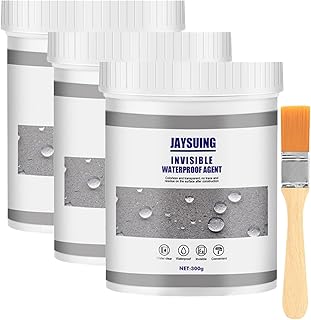 Jaysuing Invisible Waterproof Agent, Anti Leakage Agent, Transparent Anti-Leaking Sealant, Super Strong Adhesive Seal Coating for Toilet, Kitchen (3pcs 300g)