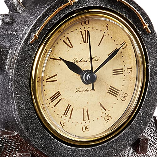 Design Toscano All Aboard Locomotive Train Steampunk Decor Wall Clock, 9 Inch, Multicolored #TOP4