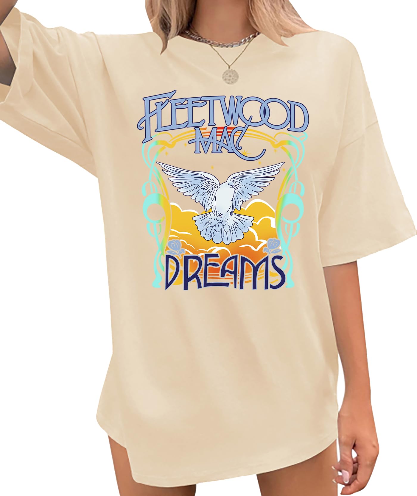 Oversized Women Shirt Cowgirl Western T Shirt Nashville Music City Country Music Graphic Tees for Teen Girls Tops